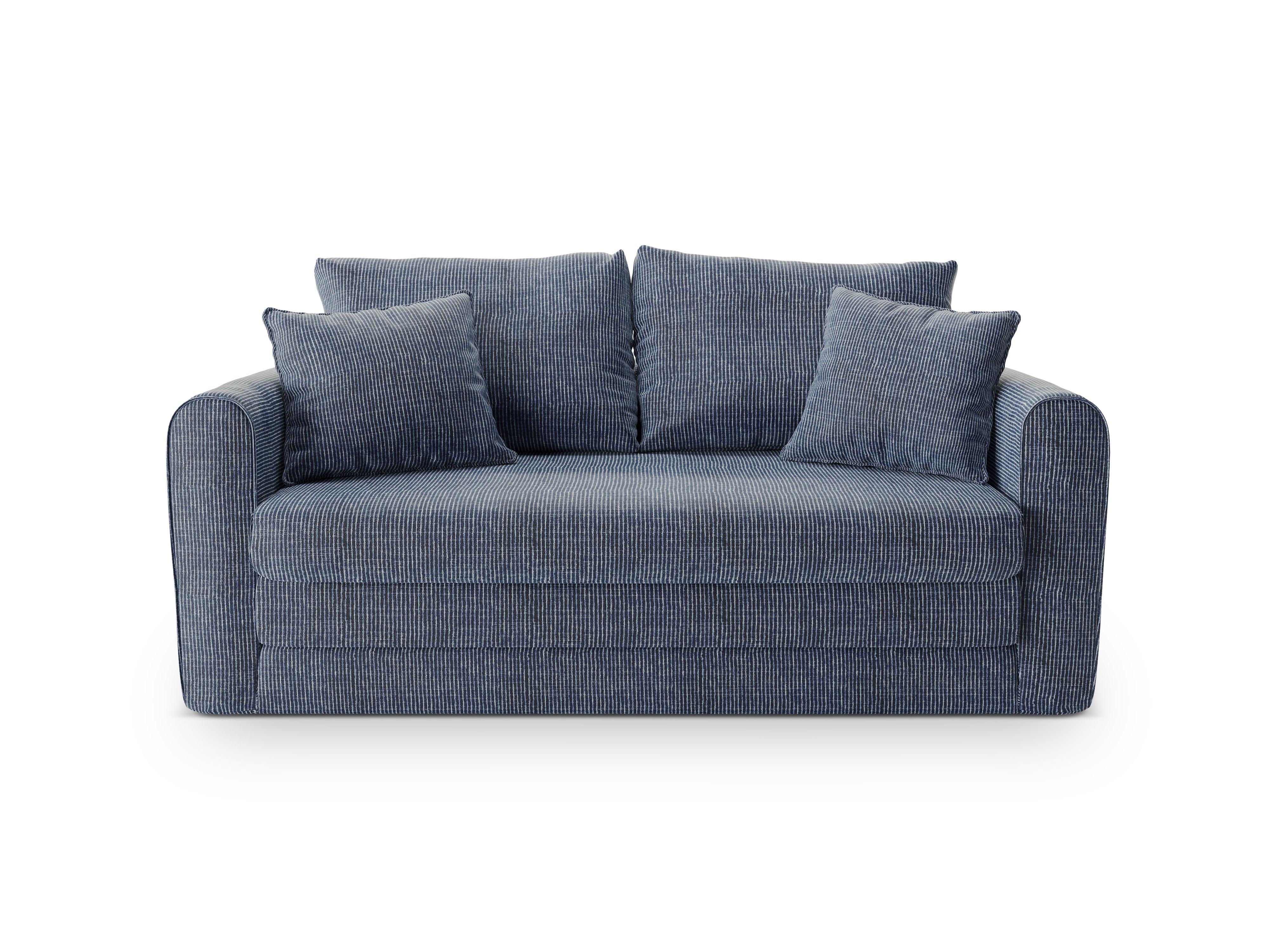 Sofa 2-zits met slaapfunctie LIDO blauw gemêleerd