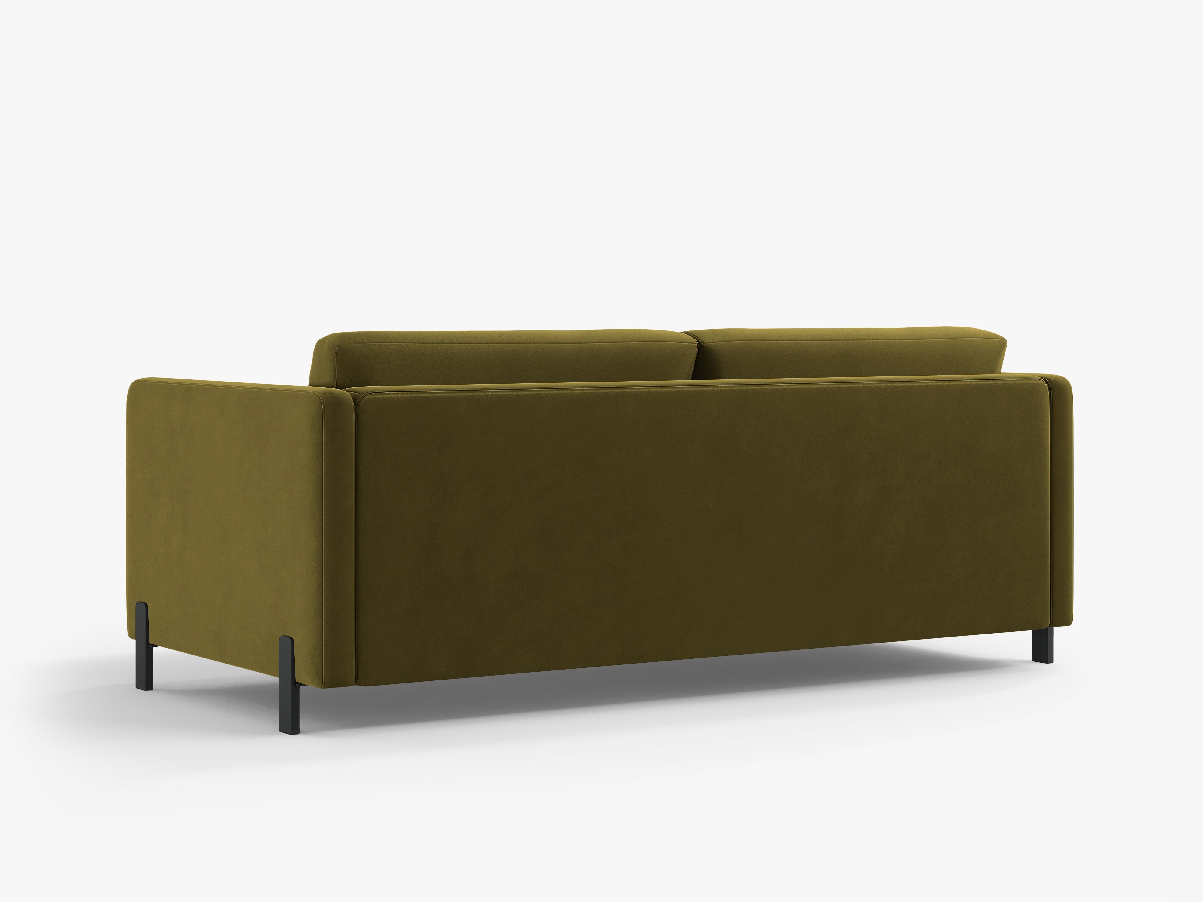 Sofa aus Samt für 2 Personen mit Schlaf-Funktion GLORIA grün