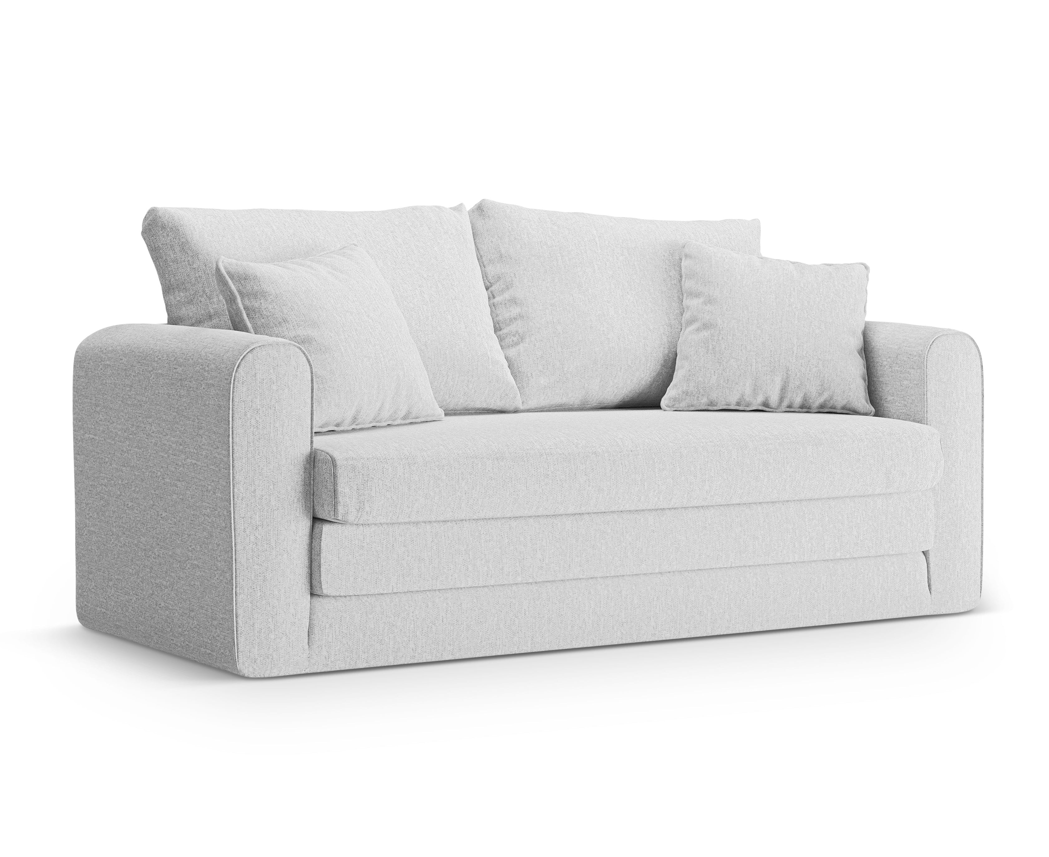 2-Seater Sofa with Sleeping Function LIDO Cool Light Grey