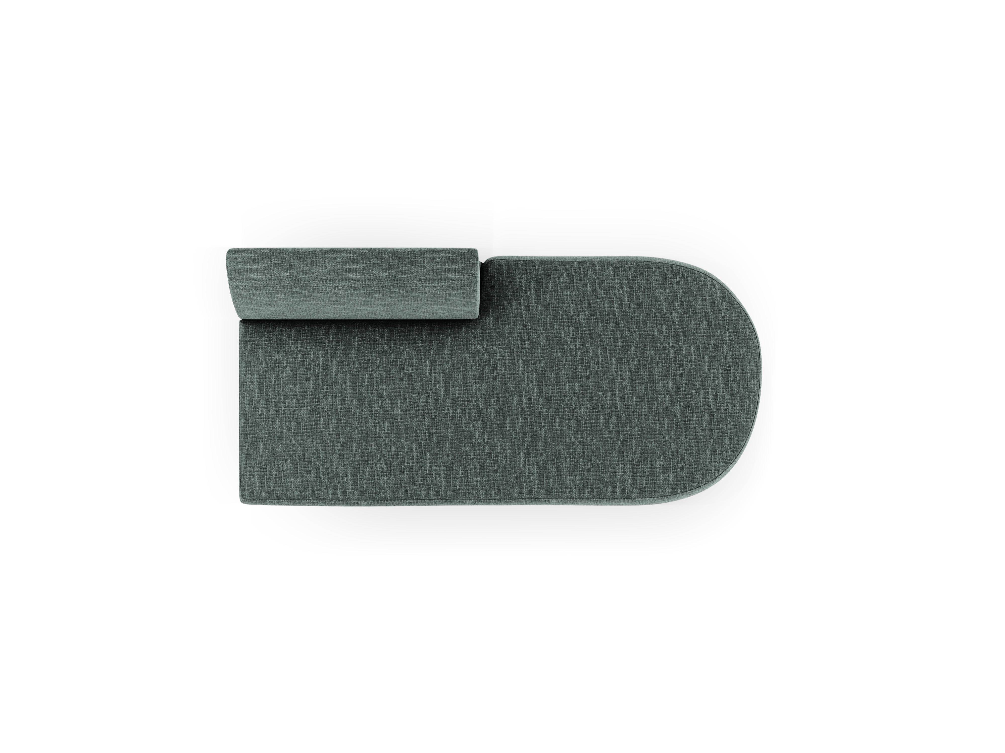 2-zits rechtszijdige Szezlong MILEY petrol szenil zijdeachtig