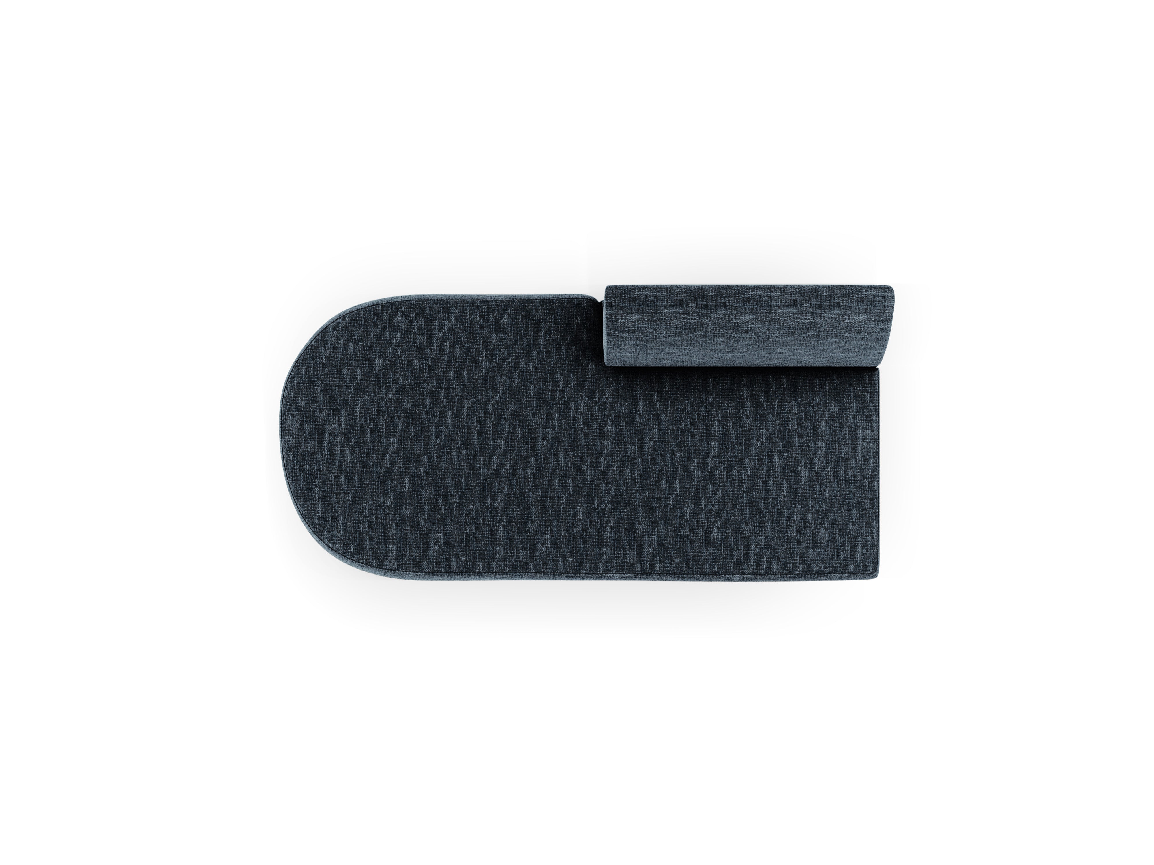 Szezlong 2-persoons links MILEY koninklijk blauw szenil zijdeachtig