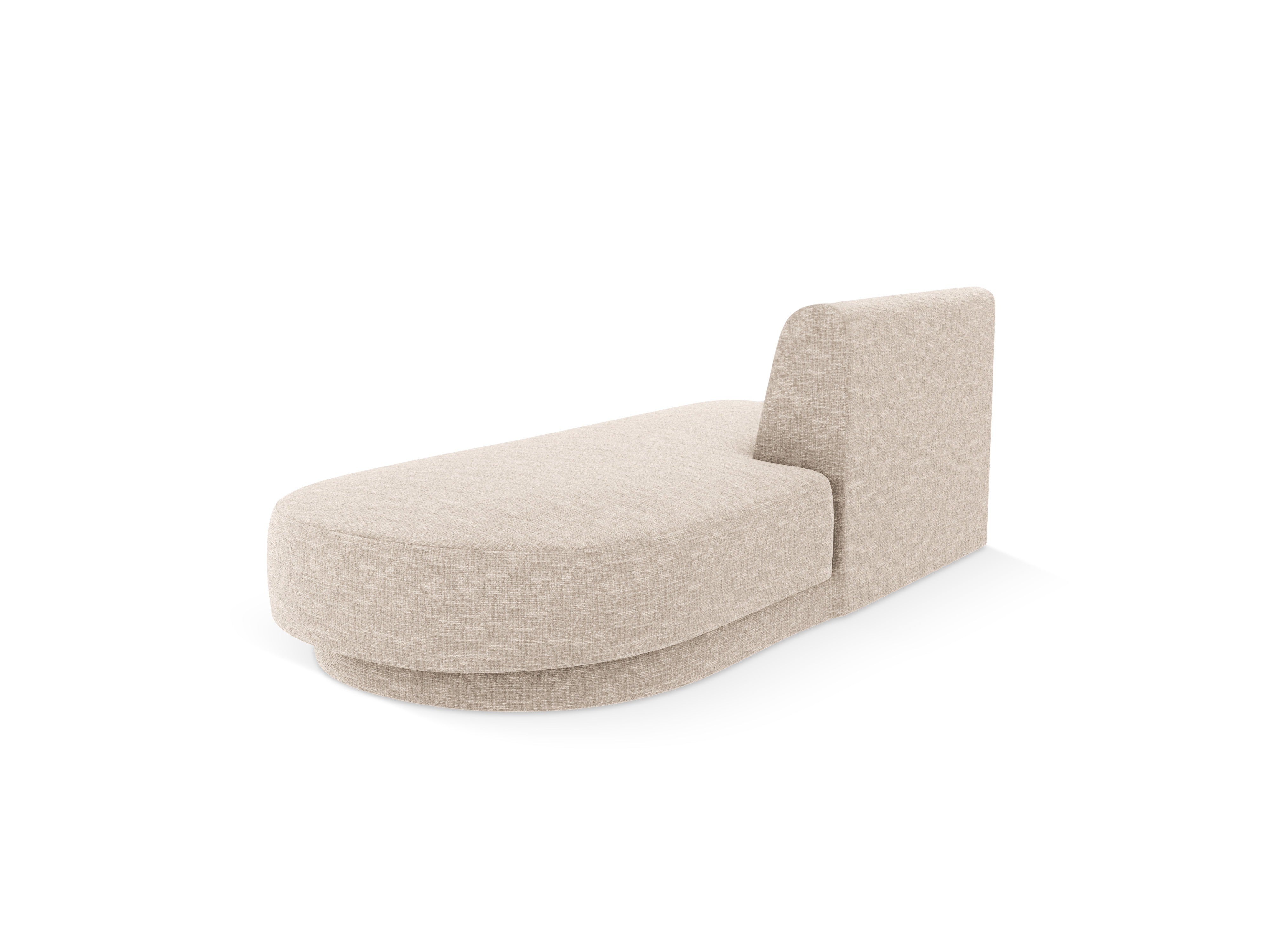 Beige szenil rechtszijdige 2-persoons chaise longue MILEY