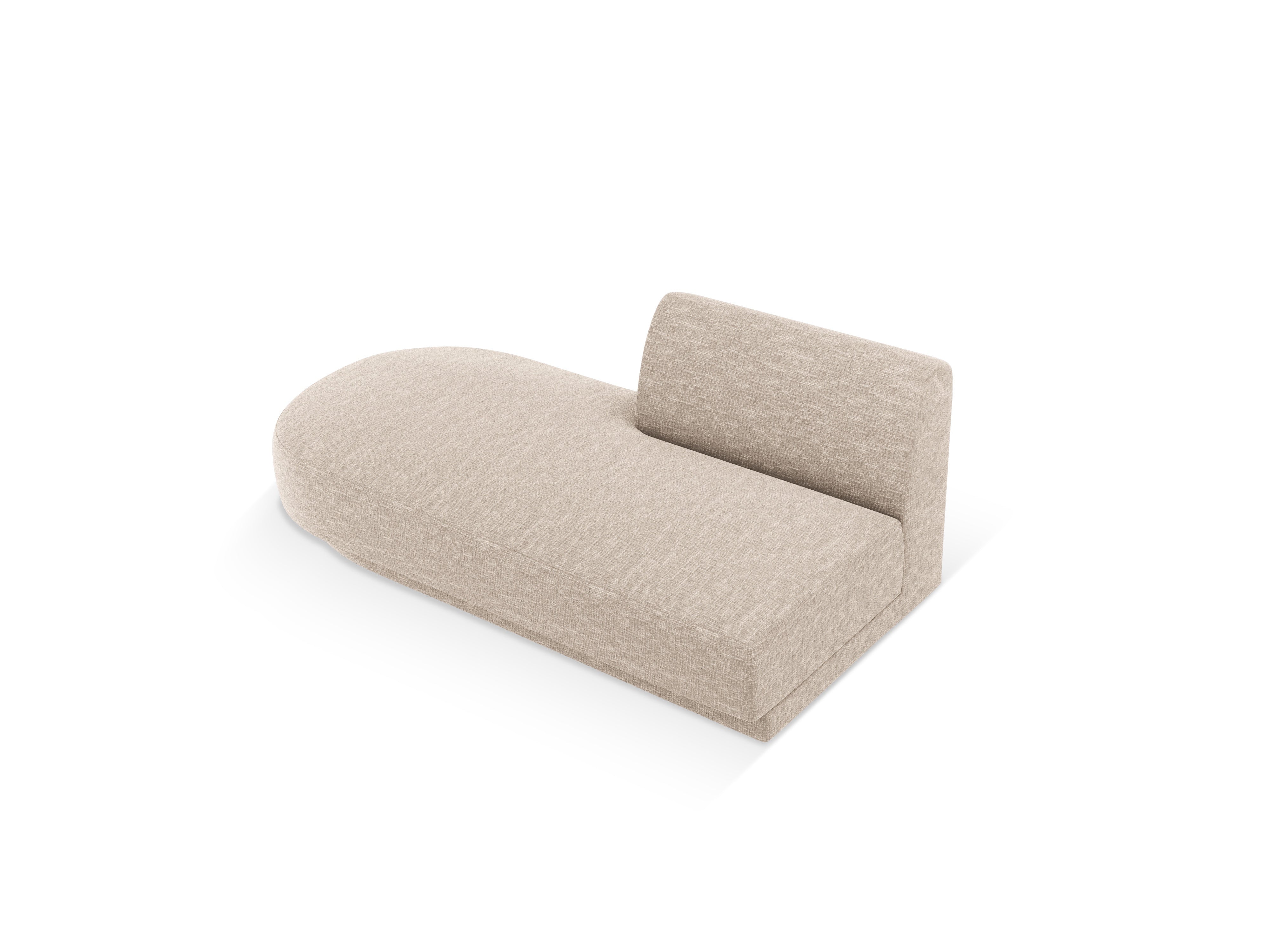 Szezlong 2-persoons links MILEY beige chenille