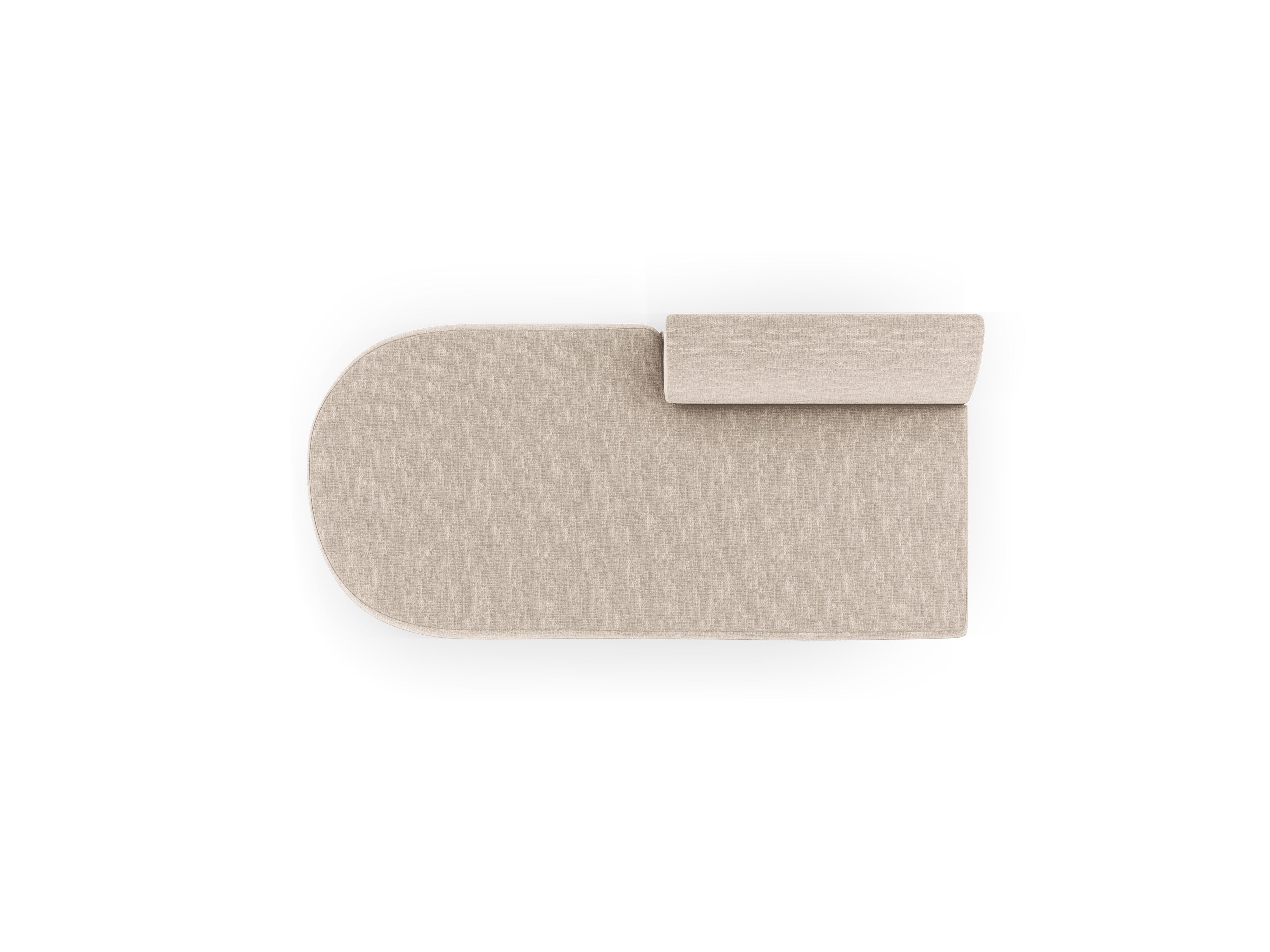 Szezlong 2-persoons links MILEY beige chenille