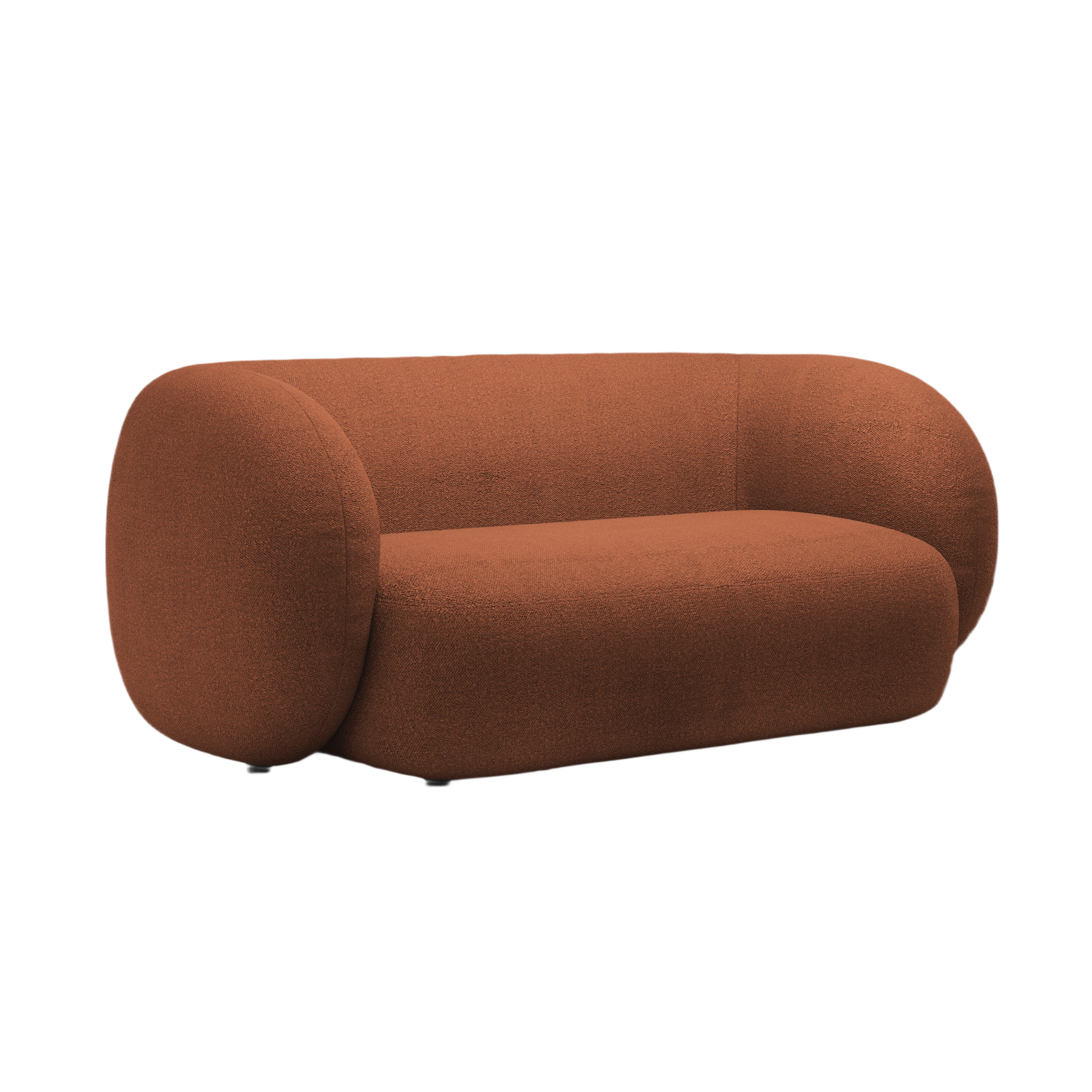 Sofa 2-zits KATE terracotta boucle