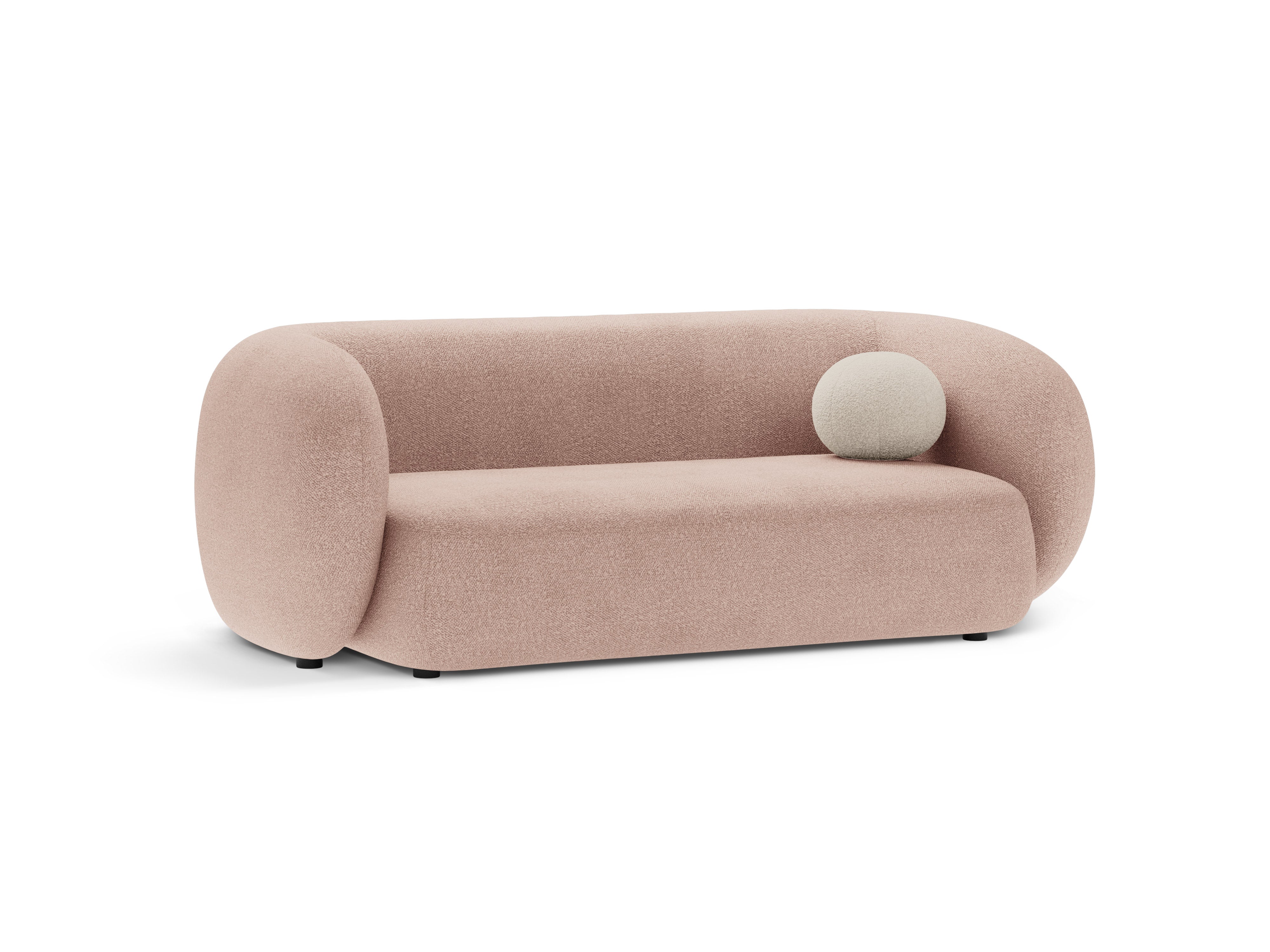 Sofa 2-zits KATE roze boucle