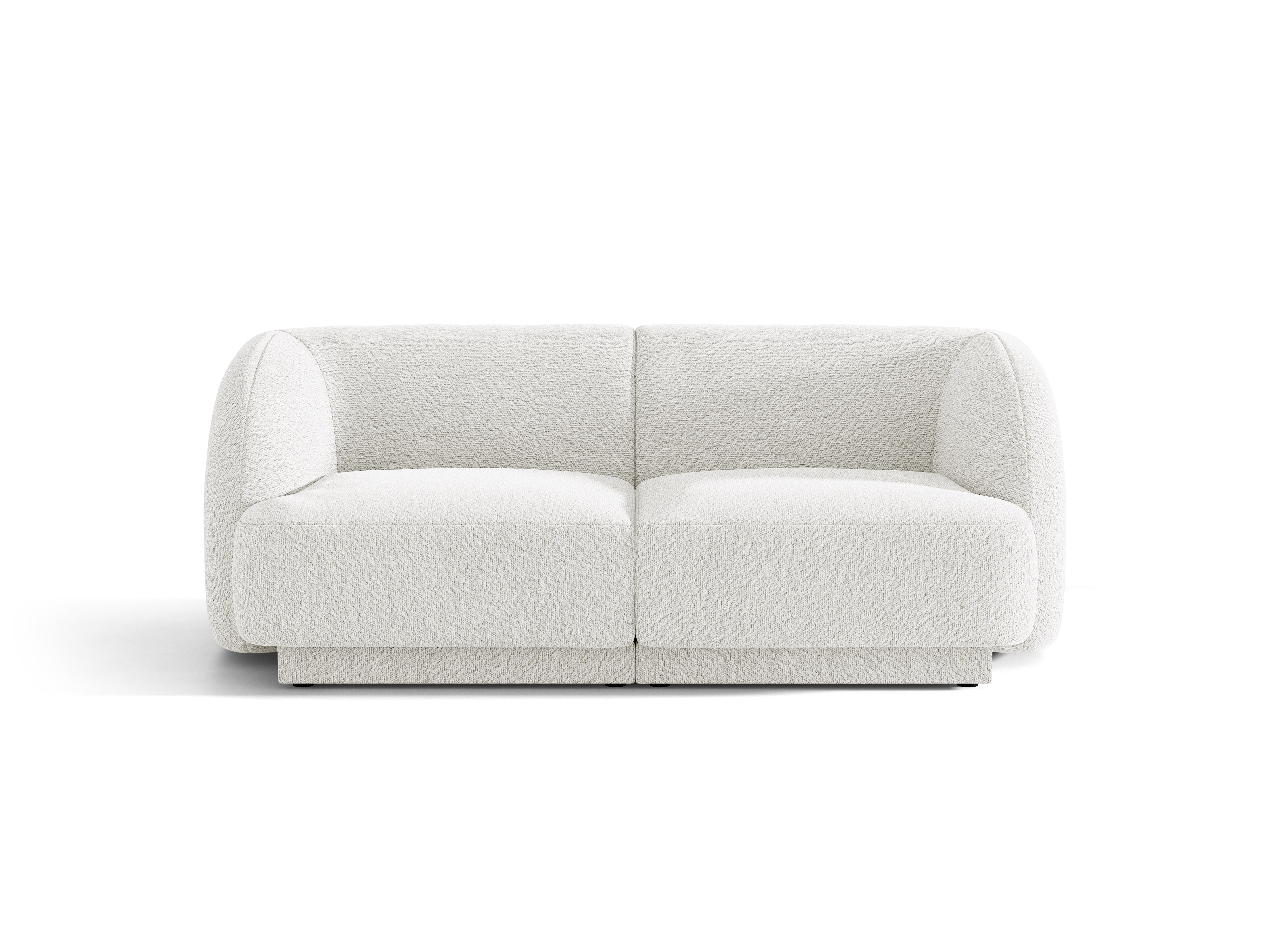 Sofa 2-osobowa MILEY biały boucle do salonu
