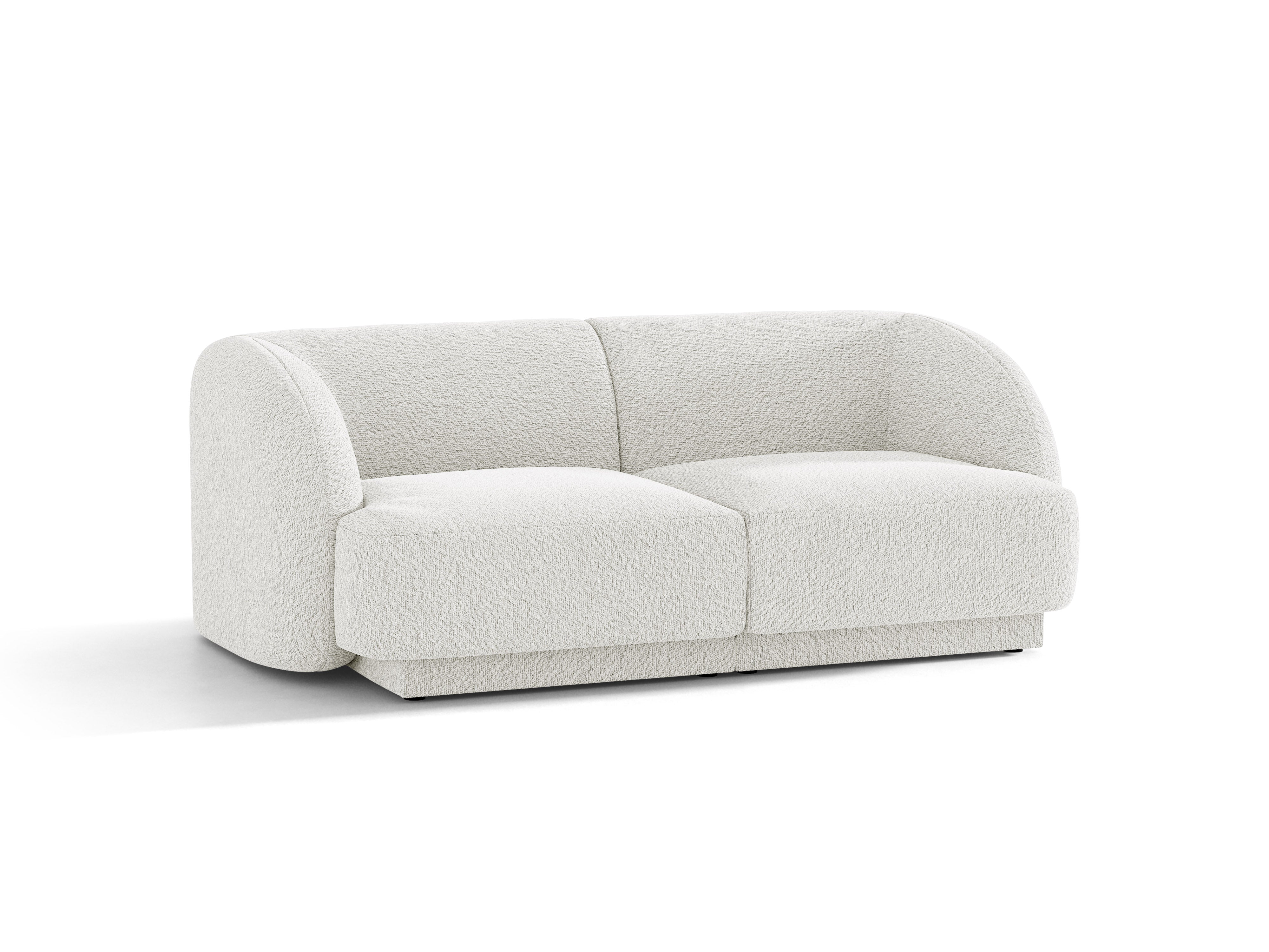 Sofa 2-osobowa MILEY biały boucle – Micadoni