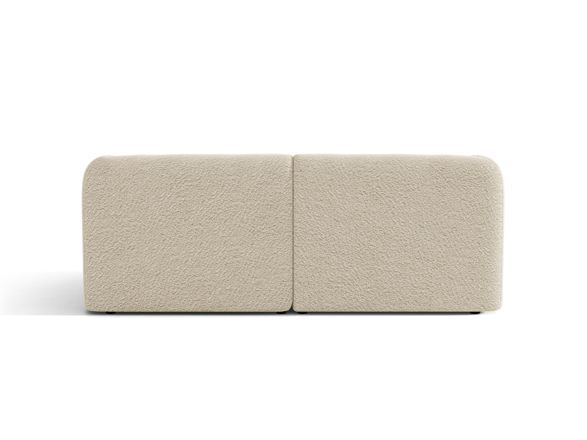 Sofa 2-osobowa MILEY beżowy boucle – tkanina bouclé
