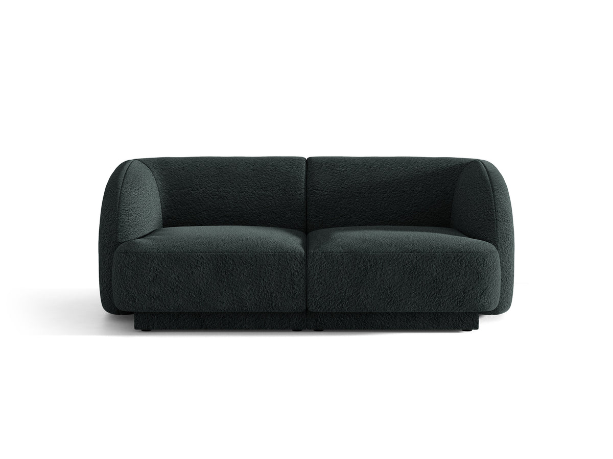 Sofa 2-osobowa MILEY czarny boucle do salonu