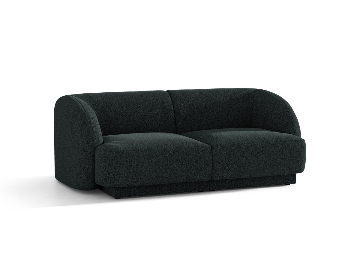 Sofa 2-osobowa MILEY czarny boucle – Micadoni