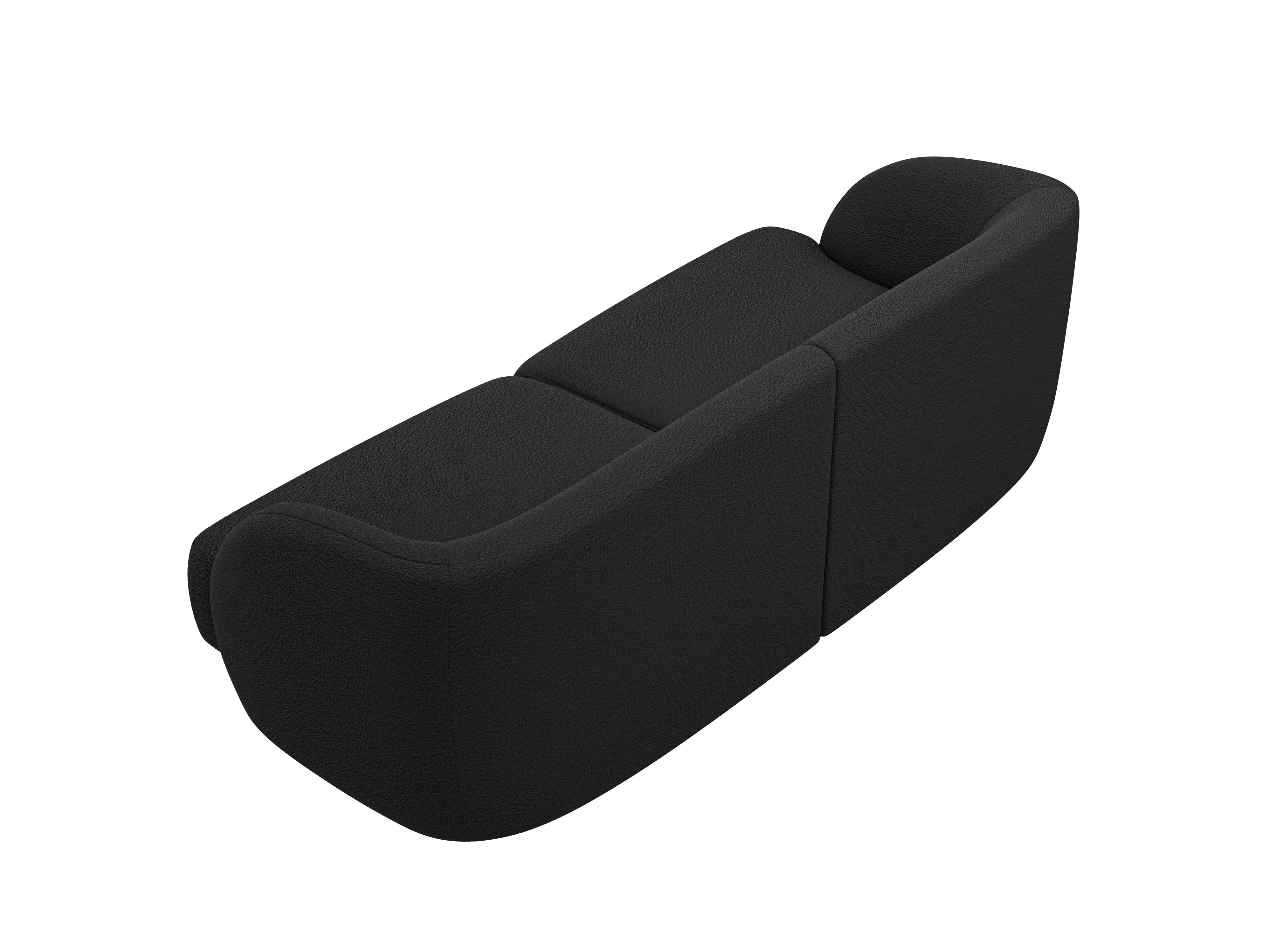 Sofa 2-zits MILEY zwart boucle