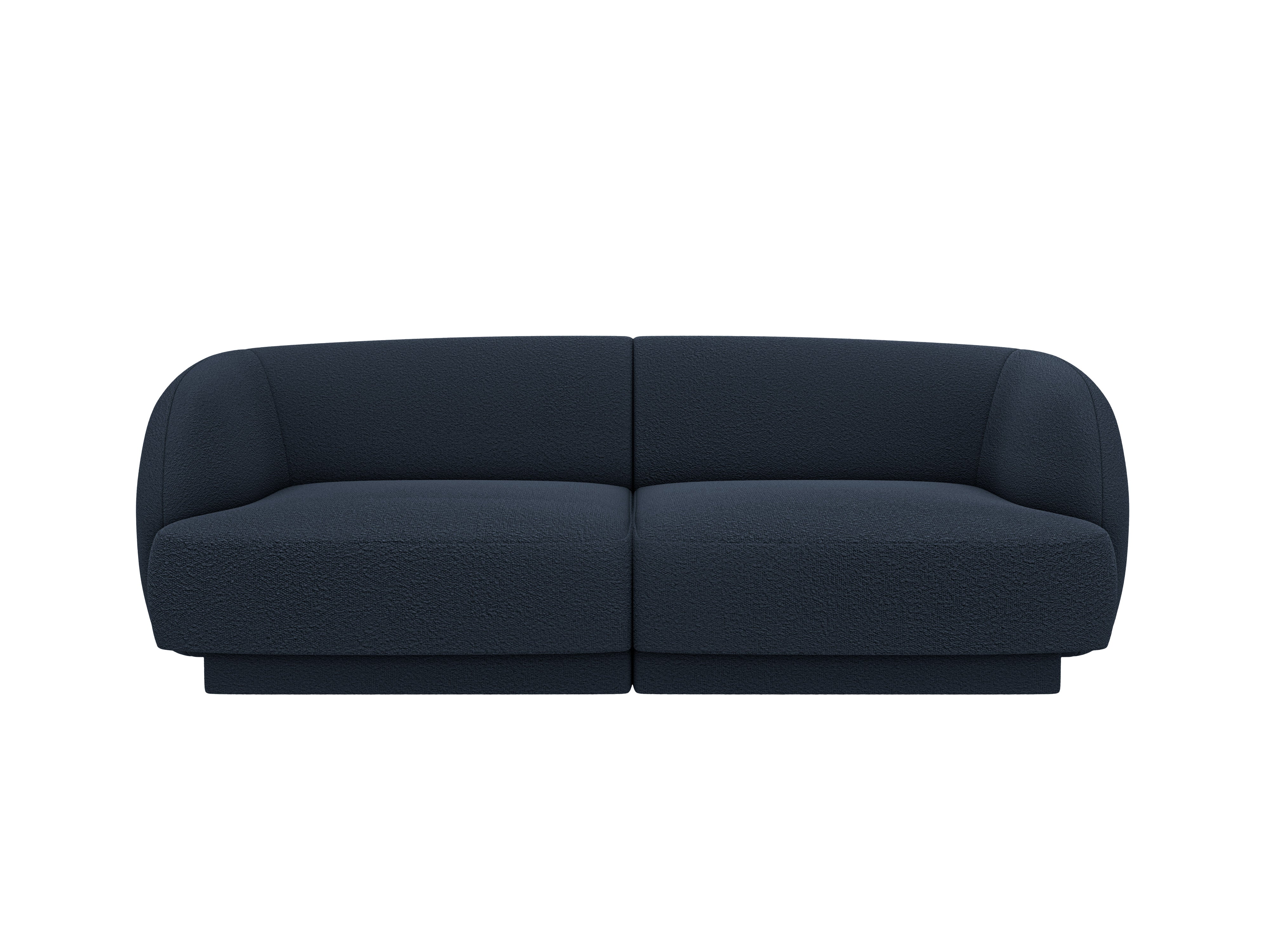 Sofa 2-zits MILEY donkerblauwe boucle