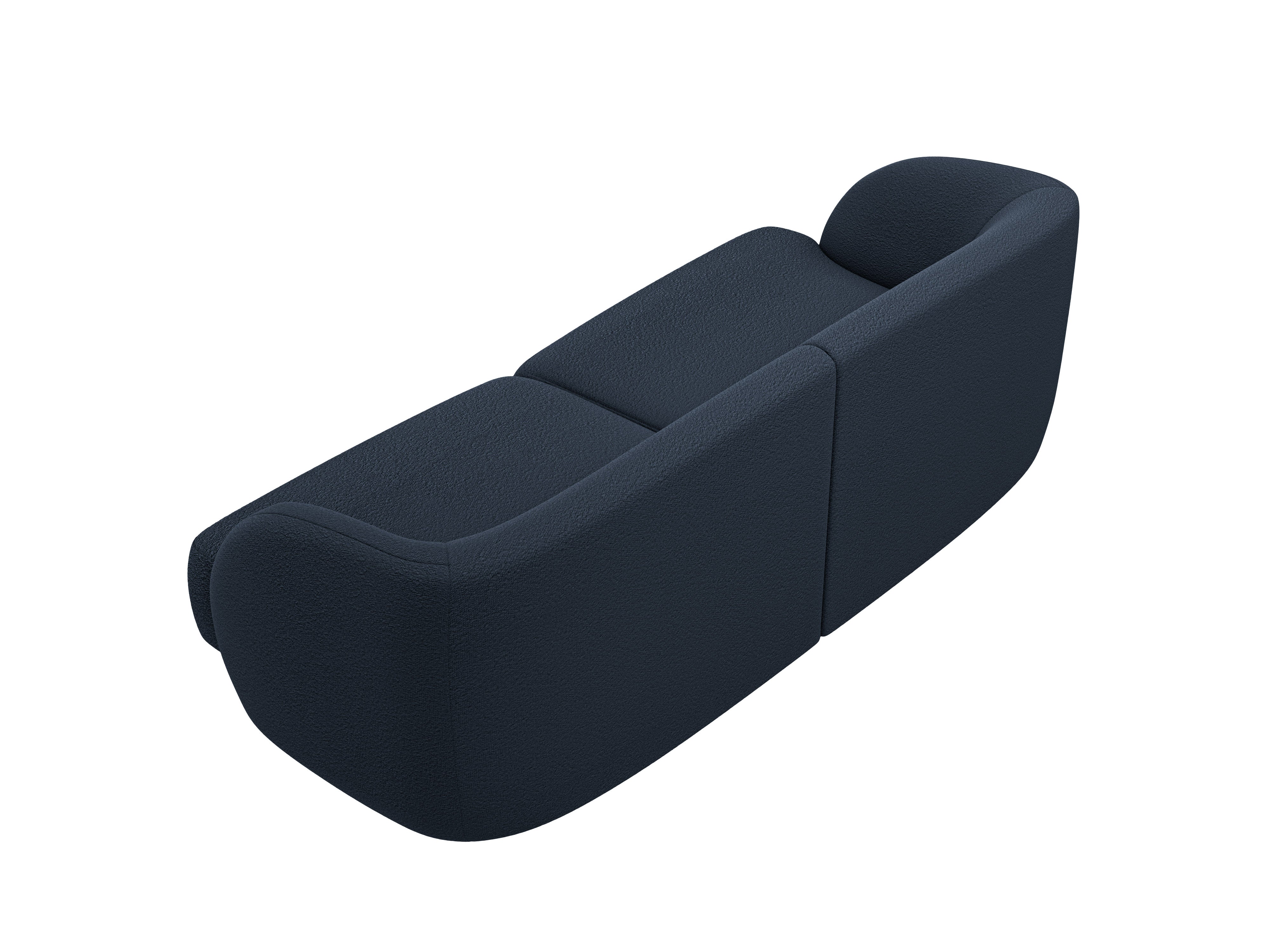 Sofa 2-zits MILEY donkerblauwe boucle