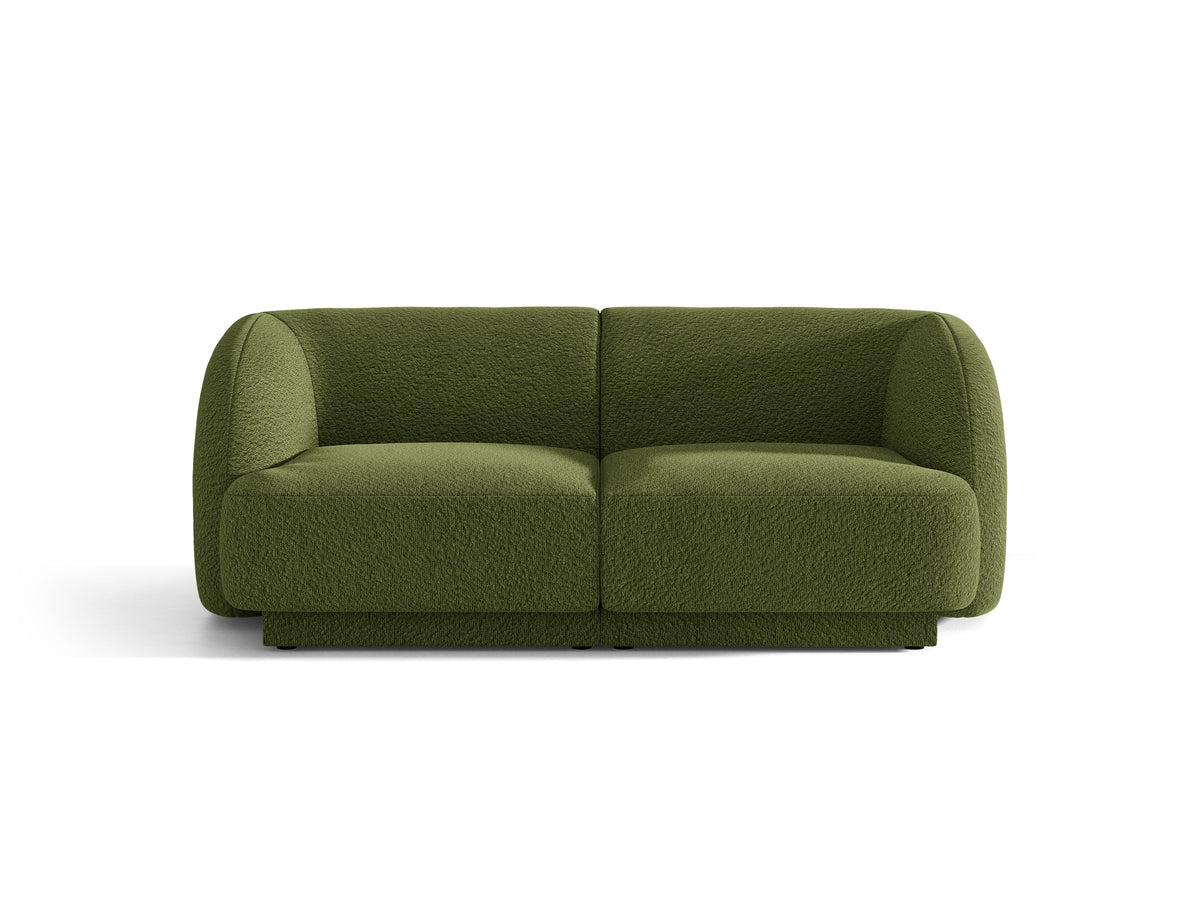 Sofa 2-osobowa MILEY zielony boucle do salonu