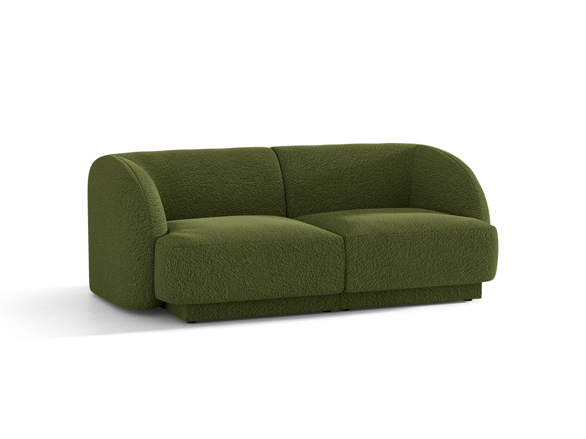 Sofa 2-osobowa MILEY zielony boucle – Micadoni