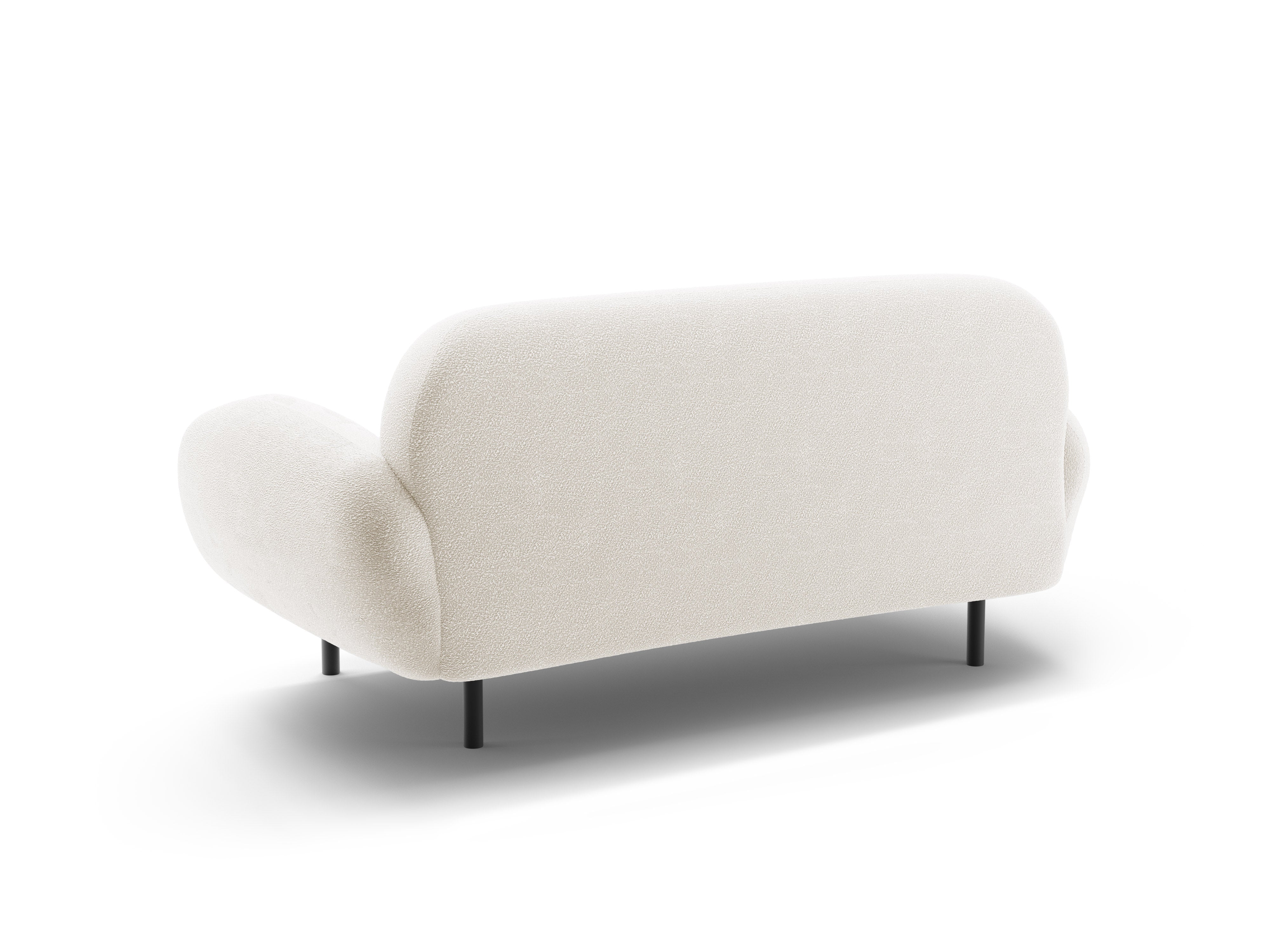 2-seater Sofa POPPY white boucle
