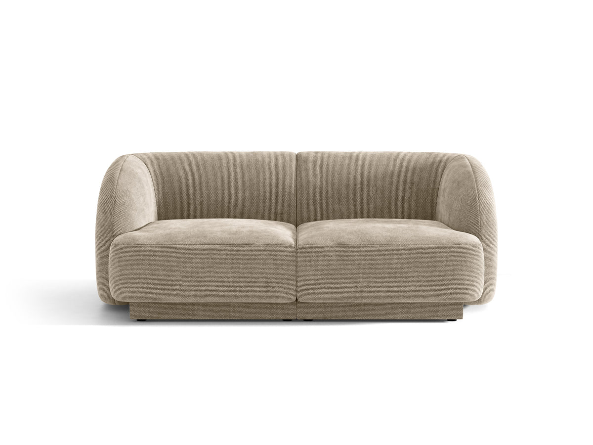 Sofa 2-osobowa MILEY beżowy szenil jedwabisty – Micadoni