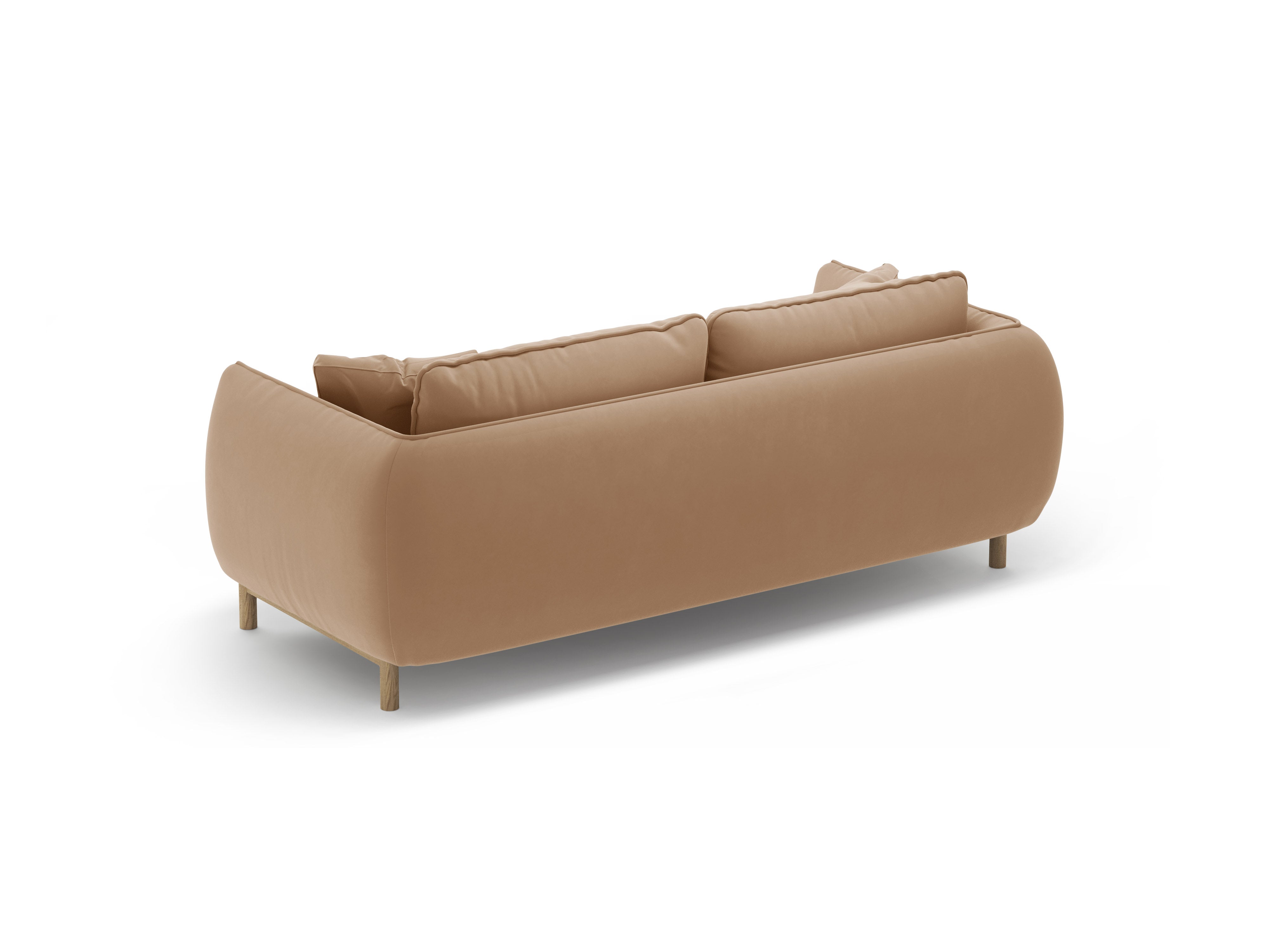 ADA sand velvet 2-seater sofa