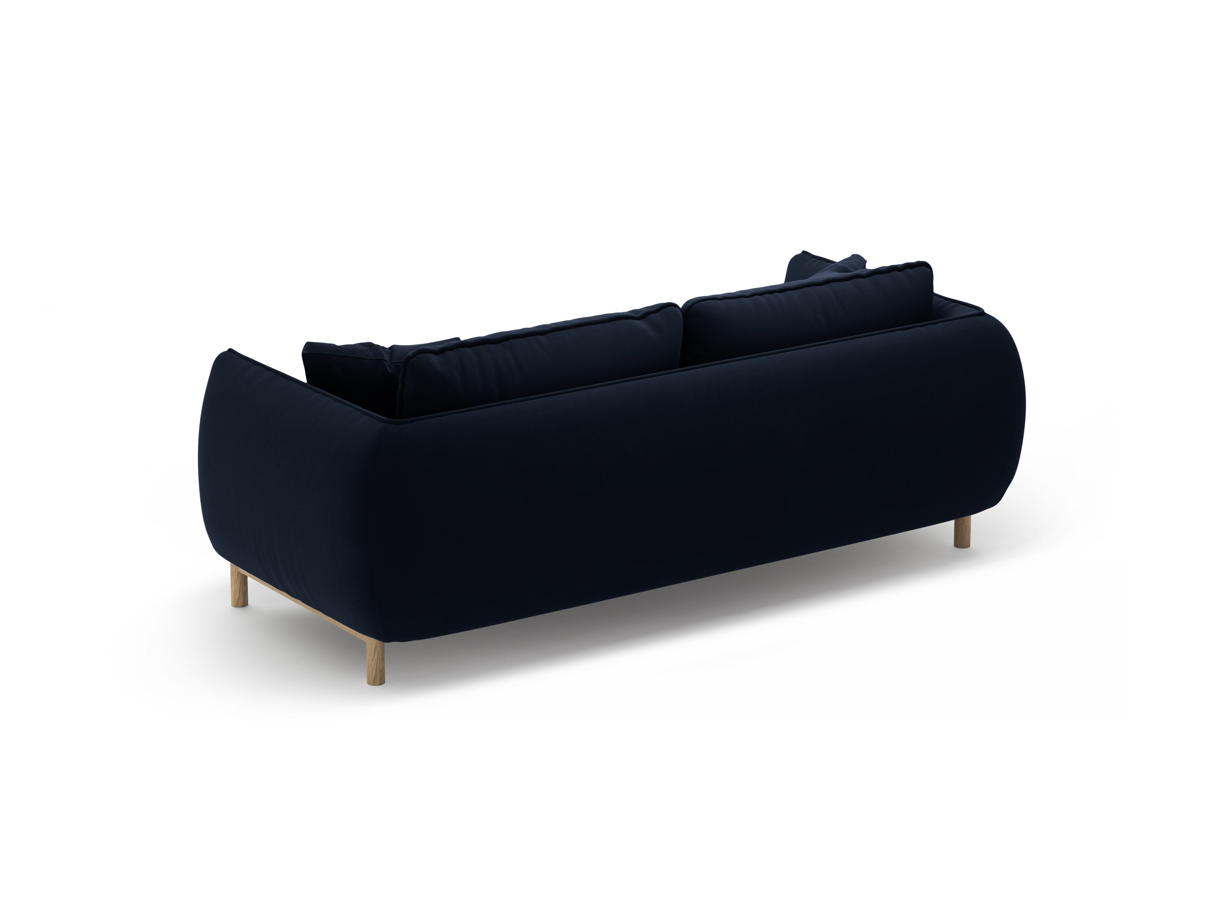 Sofa van fluweel voor 2 personen ADA koninklijk blauw
