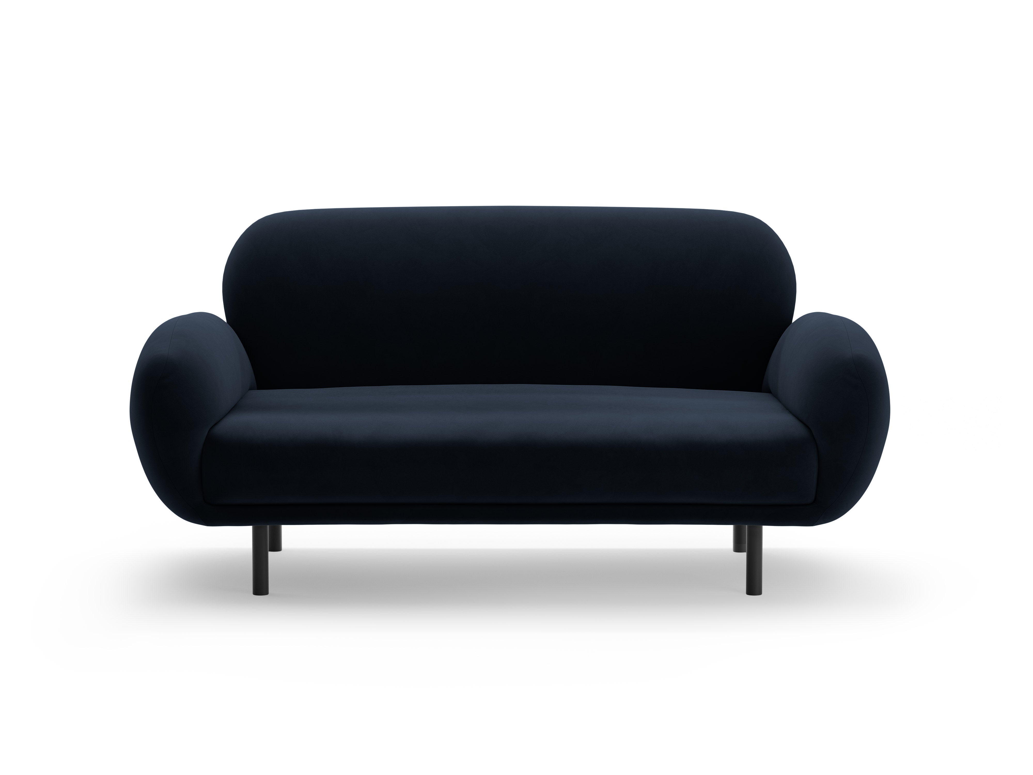 Sofa van fluweel voor 2 personen POPPY koninklijk blauw