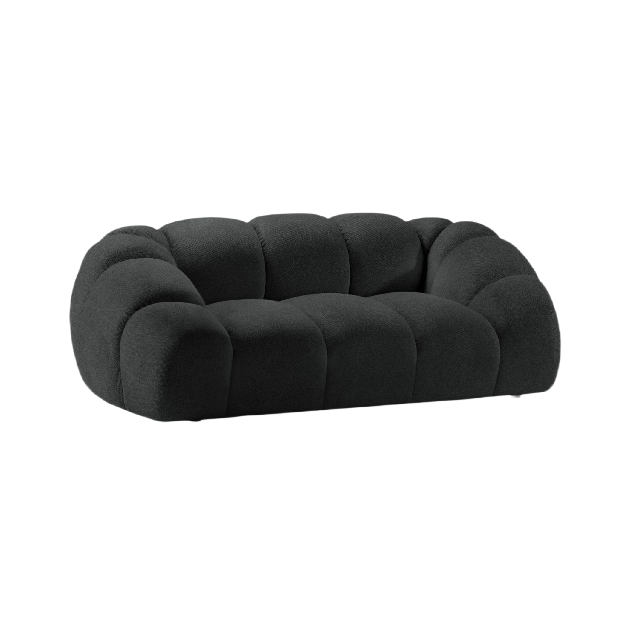 2-seater Sofa DIANA anthracite chenille