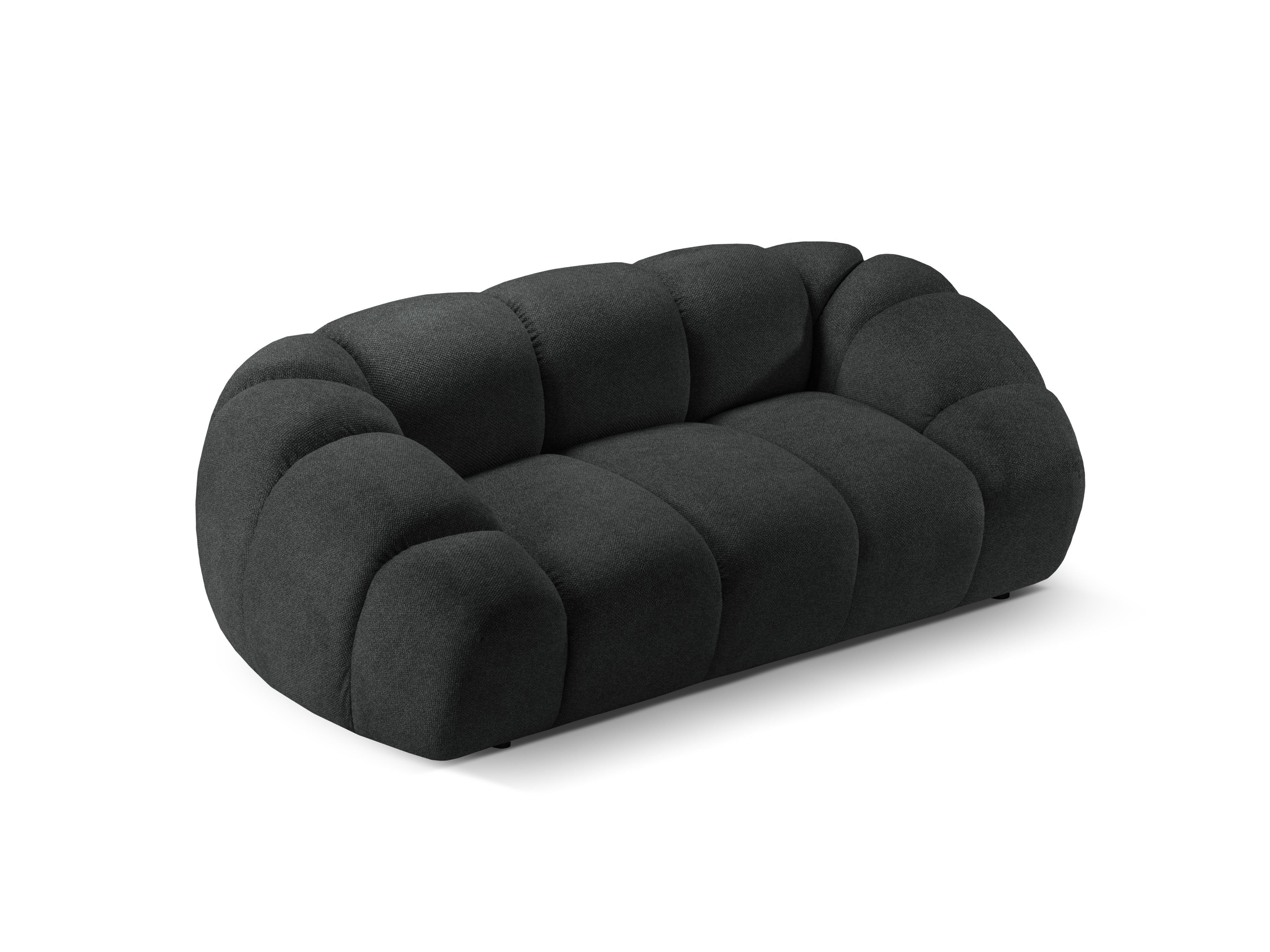 2-seater Sofa DIANA anthracite chenille