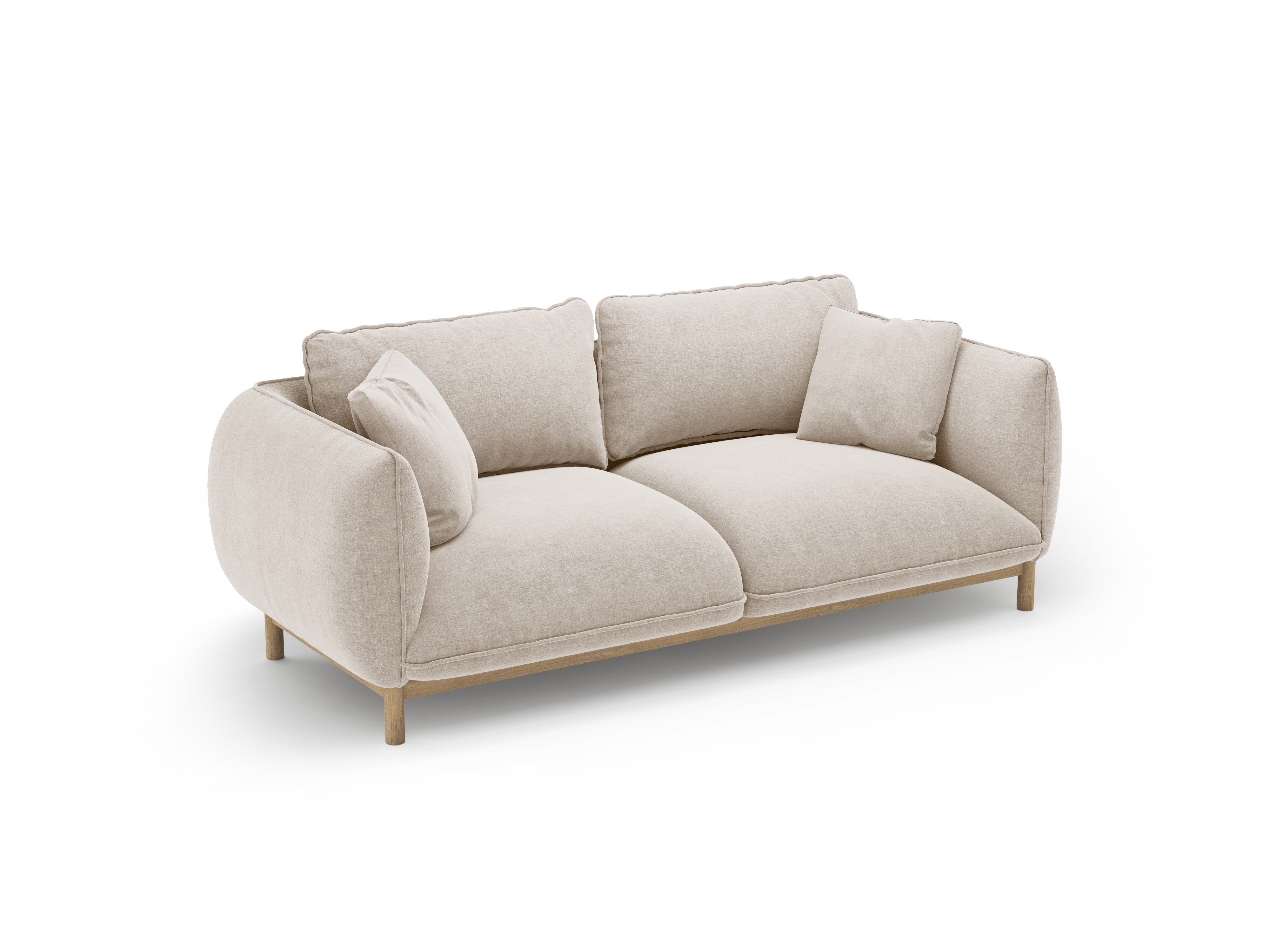 Sofa 2-zits ADA lichtbeige chenille