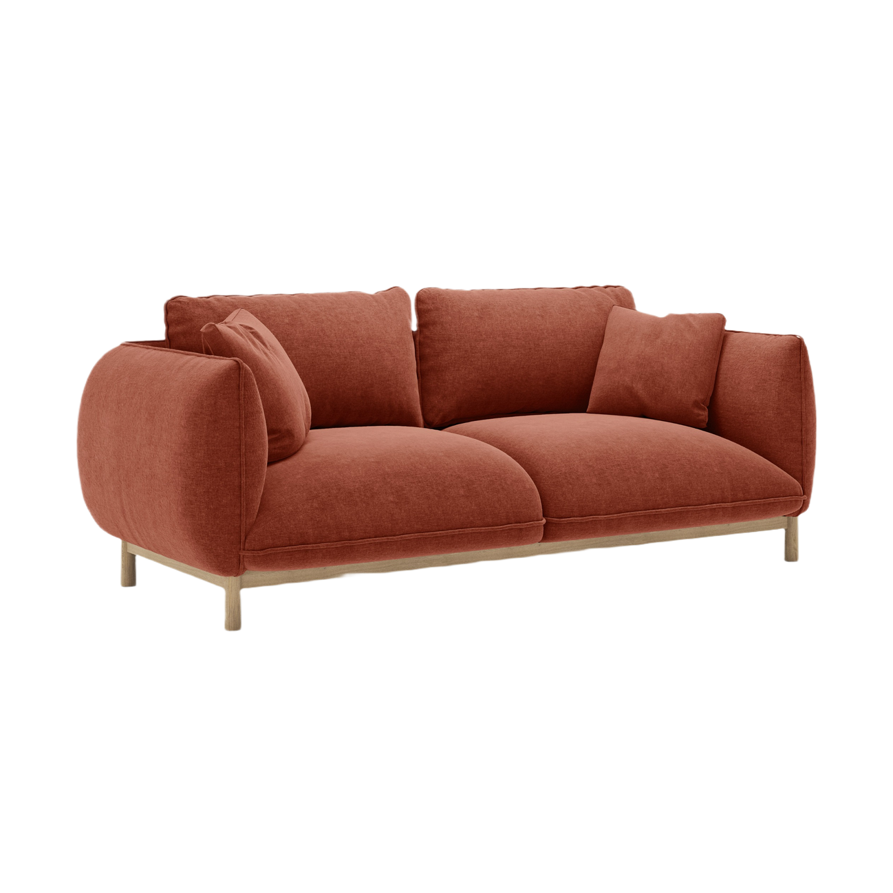 2-seater Sofa ADA chestnut chenille