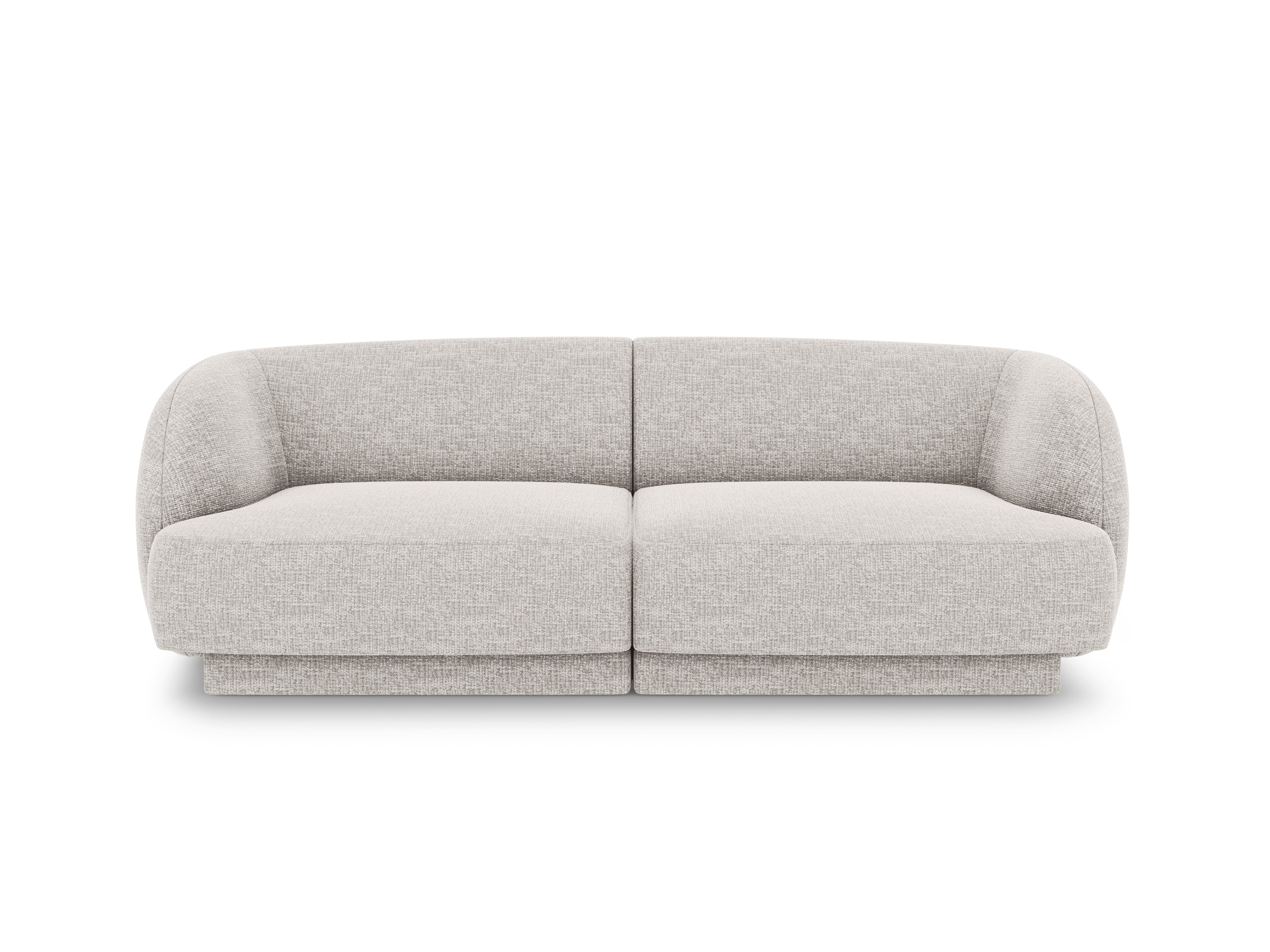 Sofa 2-zits MILEY grijs chenille