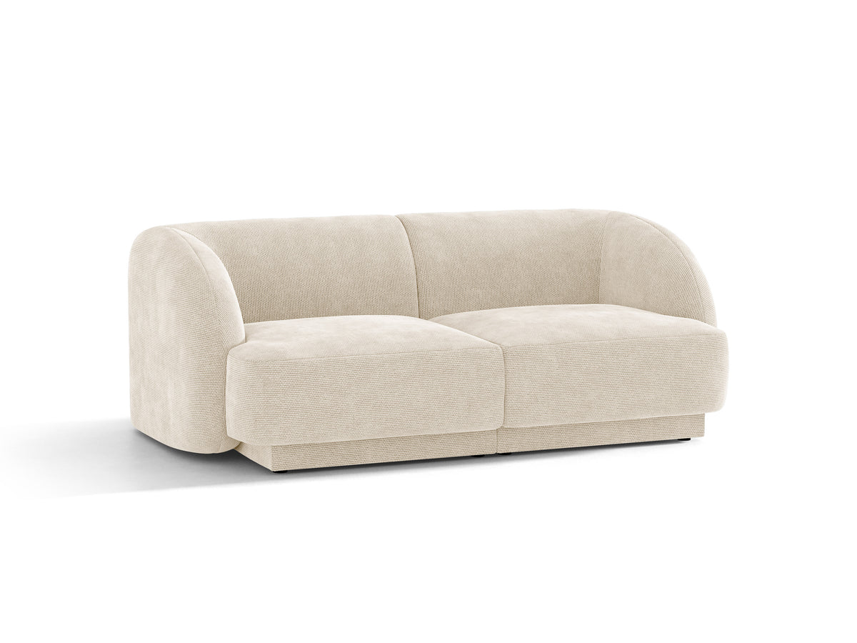 Sofa 2-osobowa MILEY kość słoniowa szenil – Micadoni