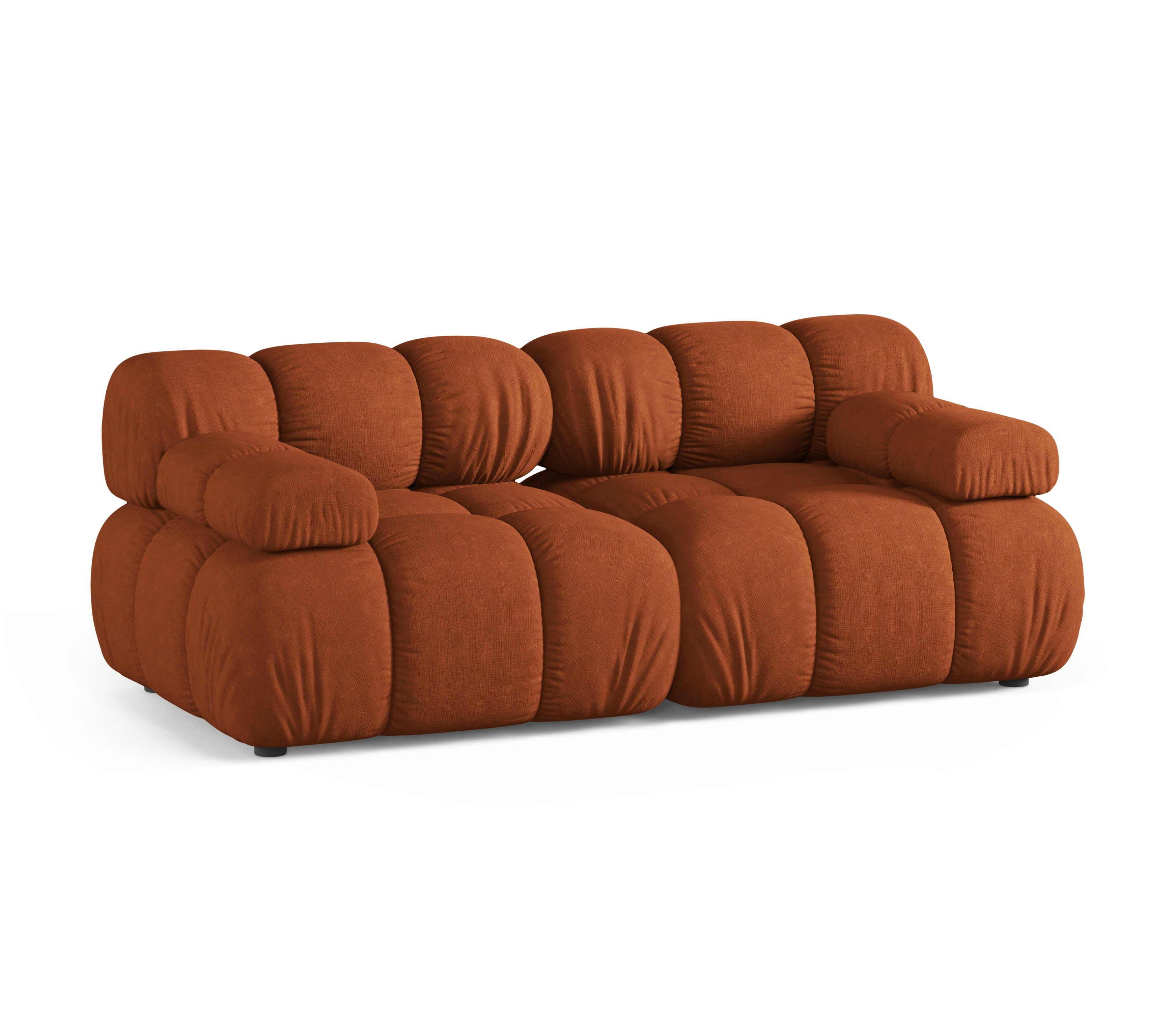 Modulaire 2-zitsbank BELLIS in baksteenrood