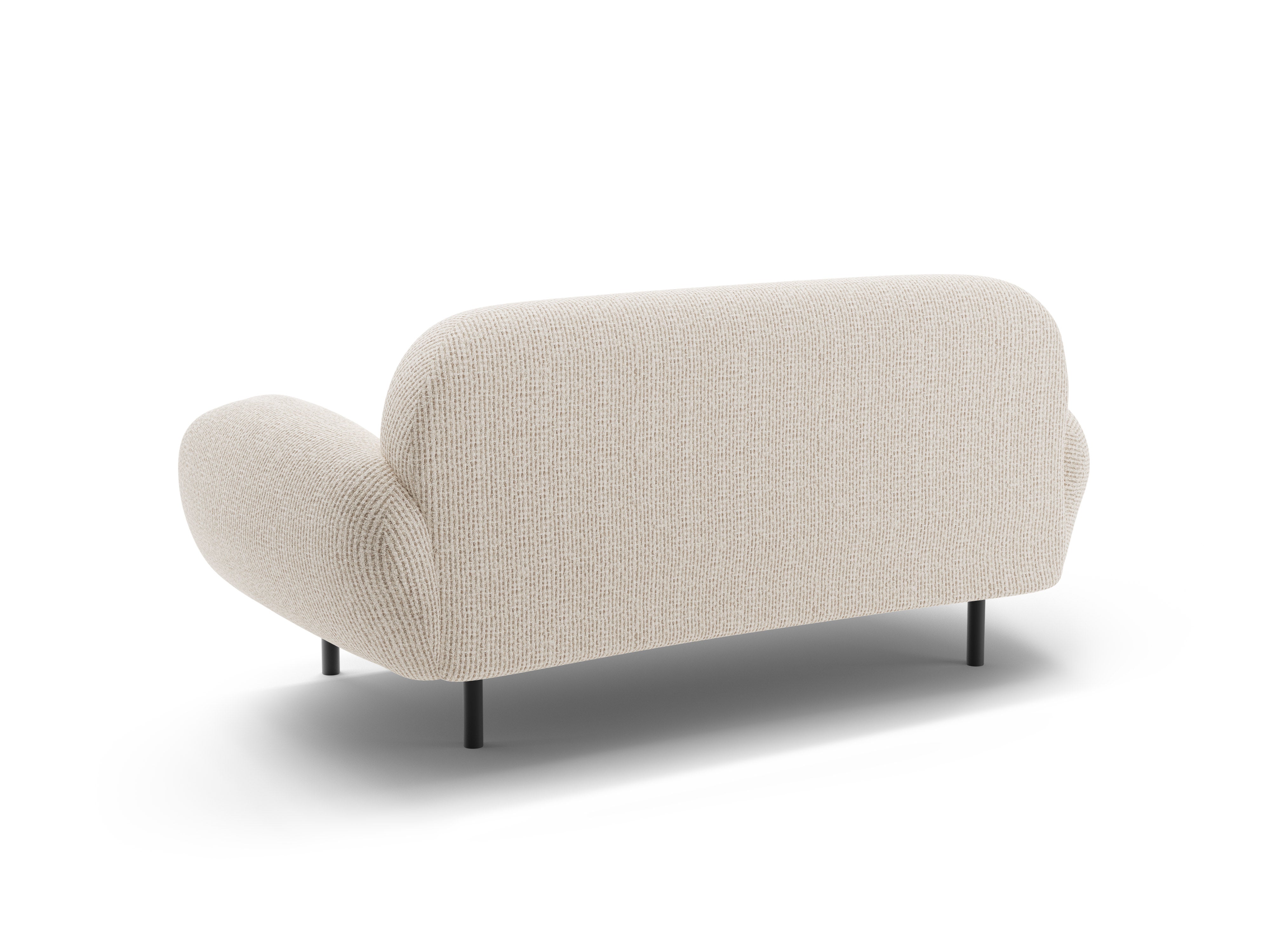 Sofa 2-zits POPPY lichtbeige chenille