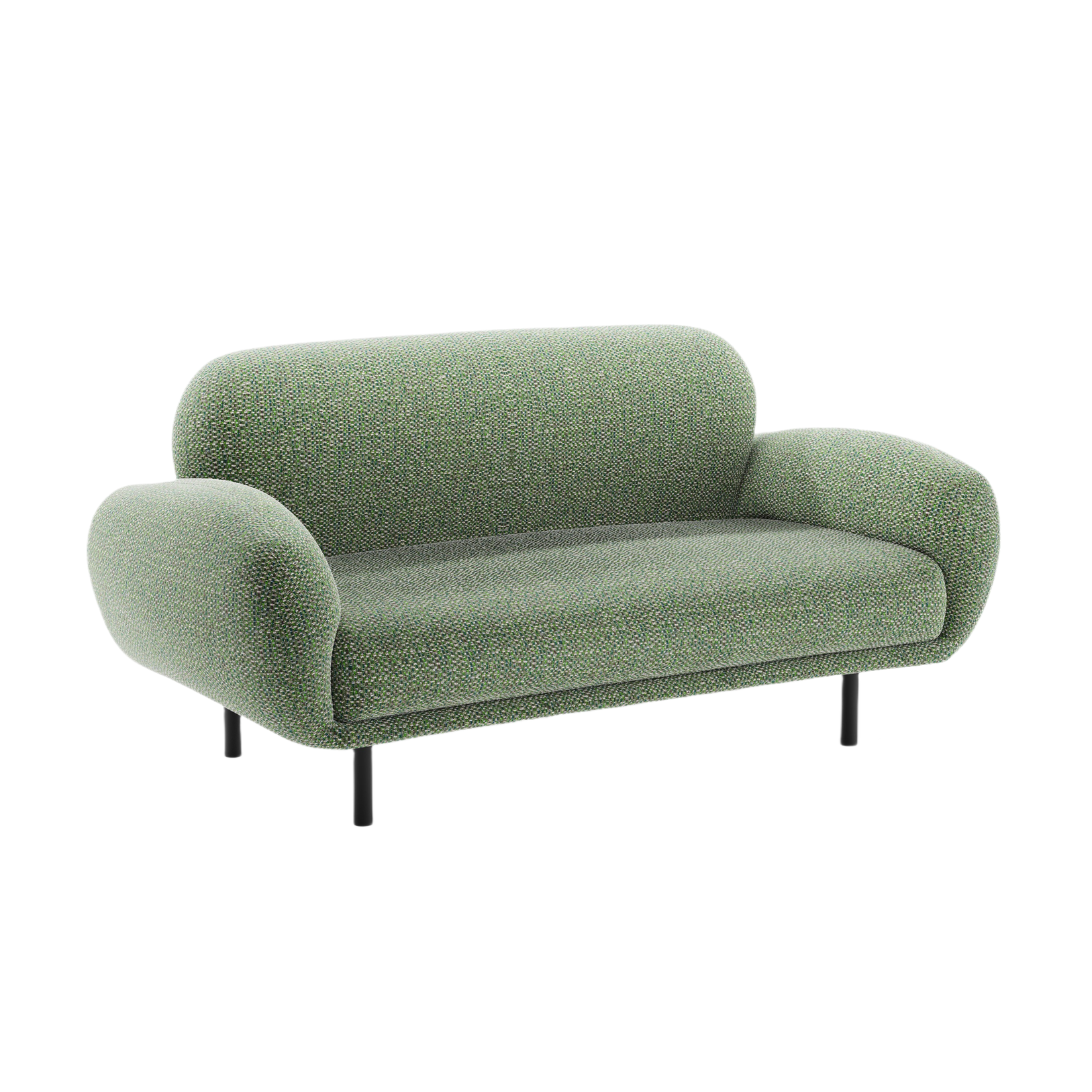 Sofa 2-zits POPPY groen chenille