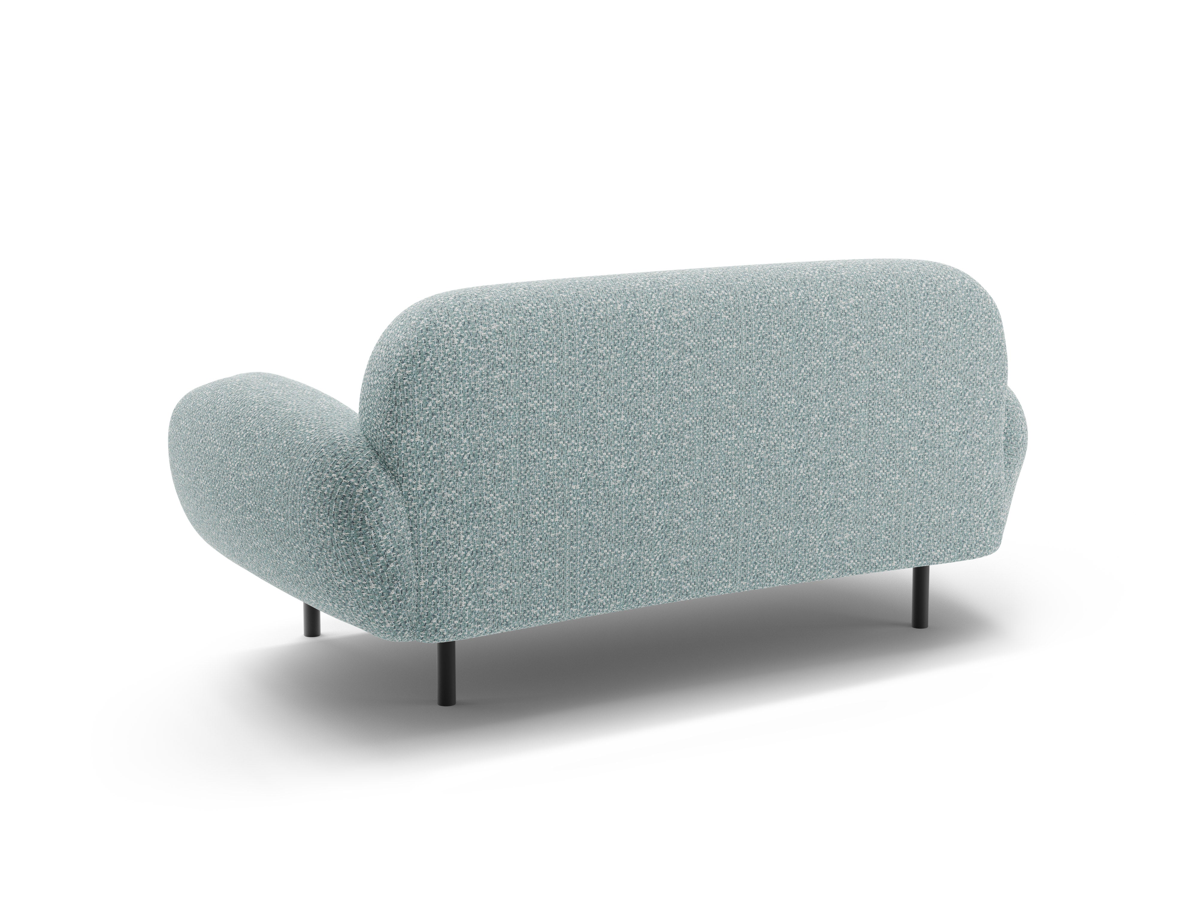 Sofa 2-zits POPPY gedempt blauw chenille