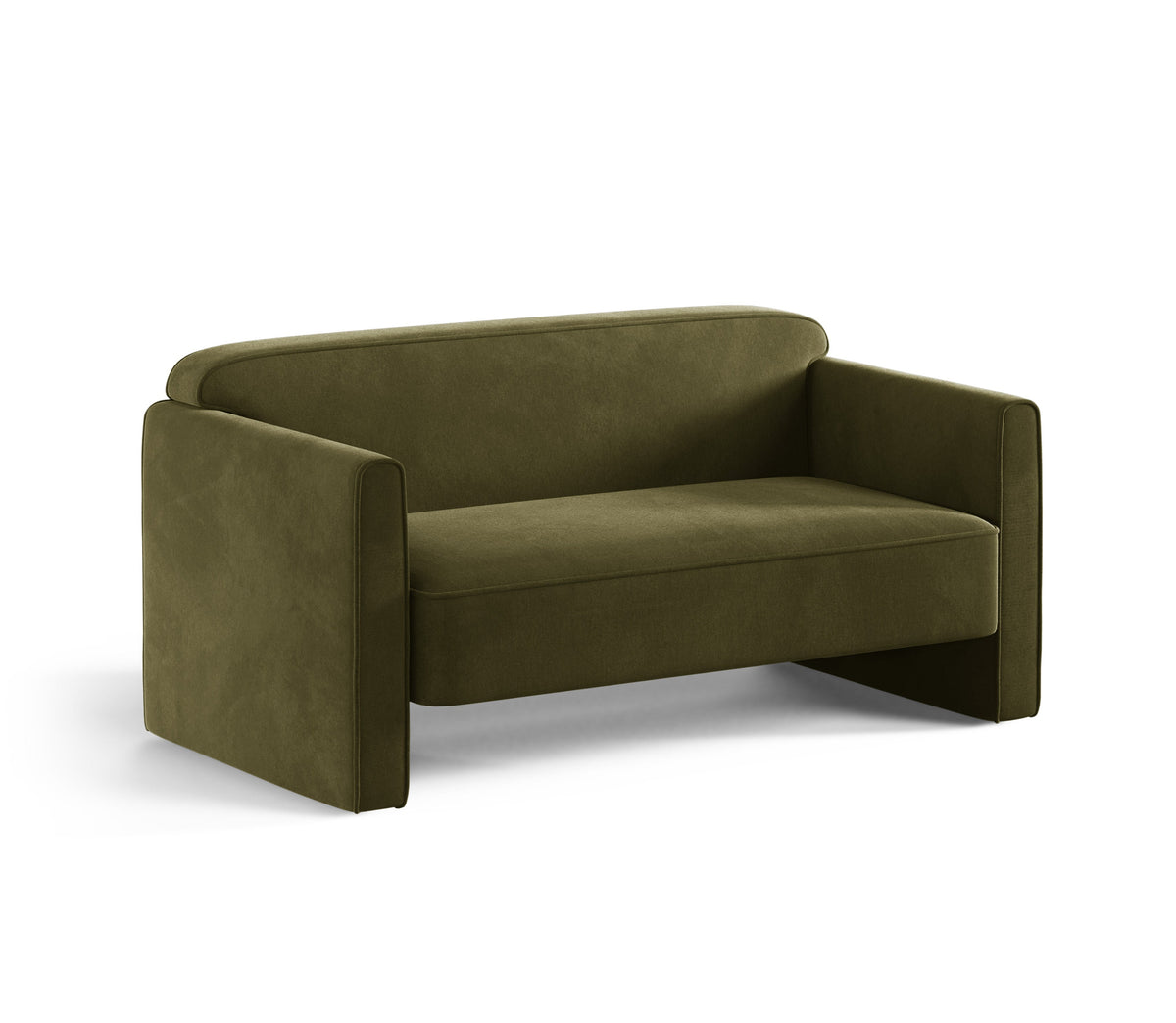 Sofa 2-zits fluwelen ABBY groen