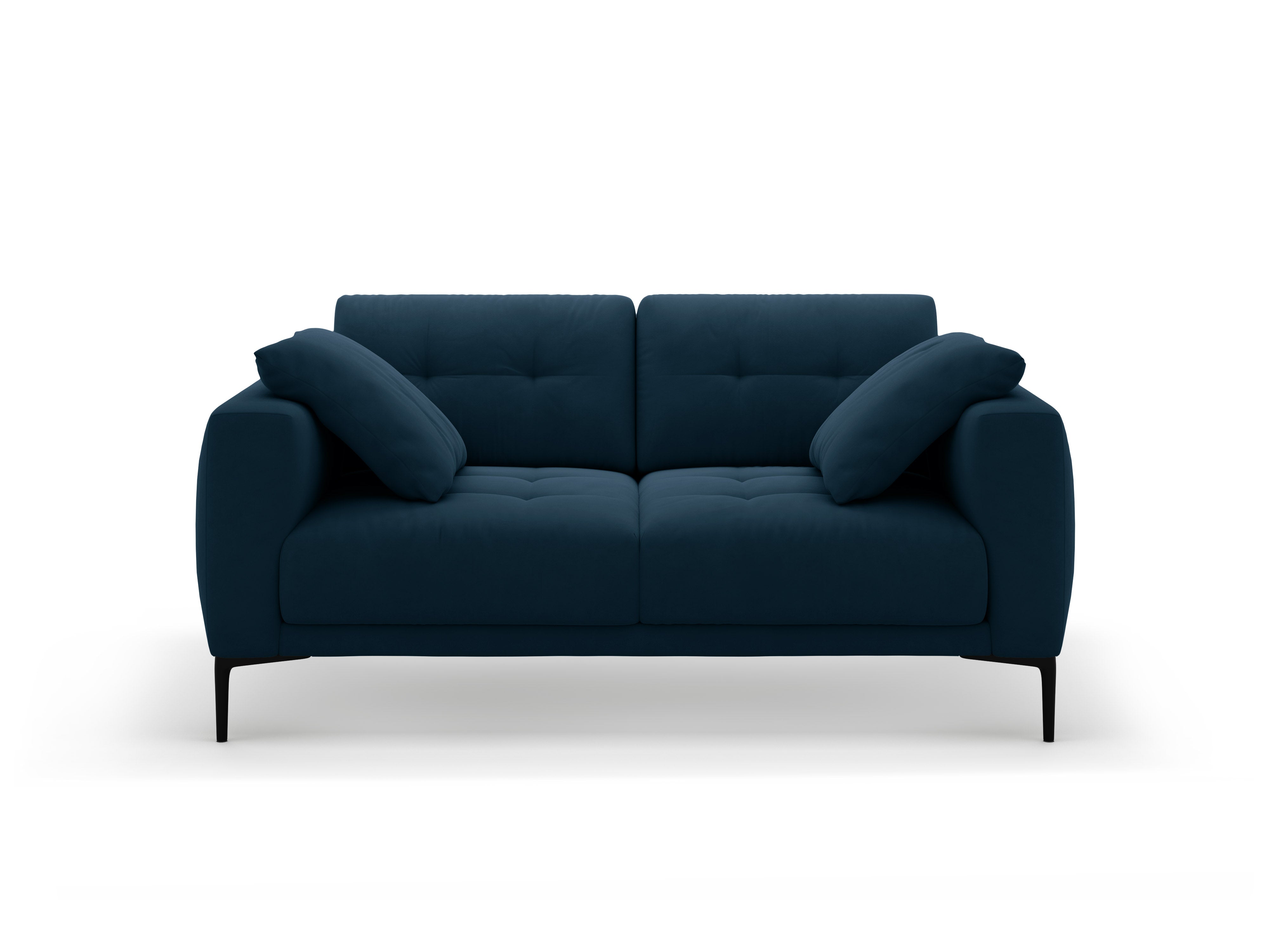 Sofa van fluweel voor 2 personen BEMY koninklijk blauw