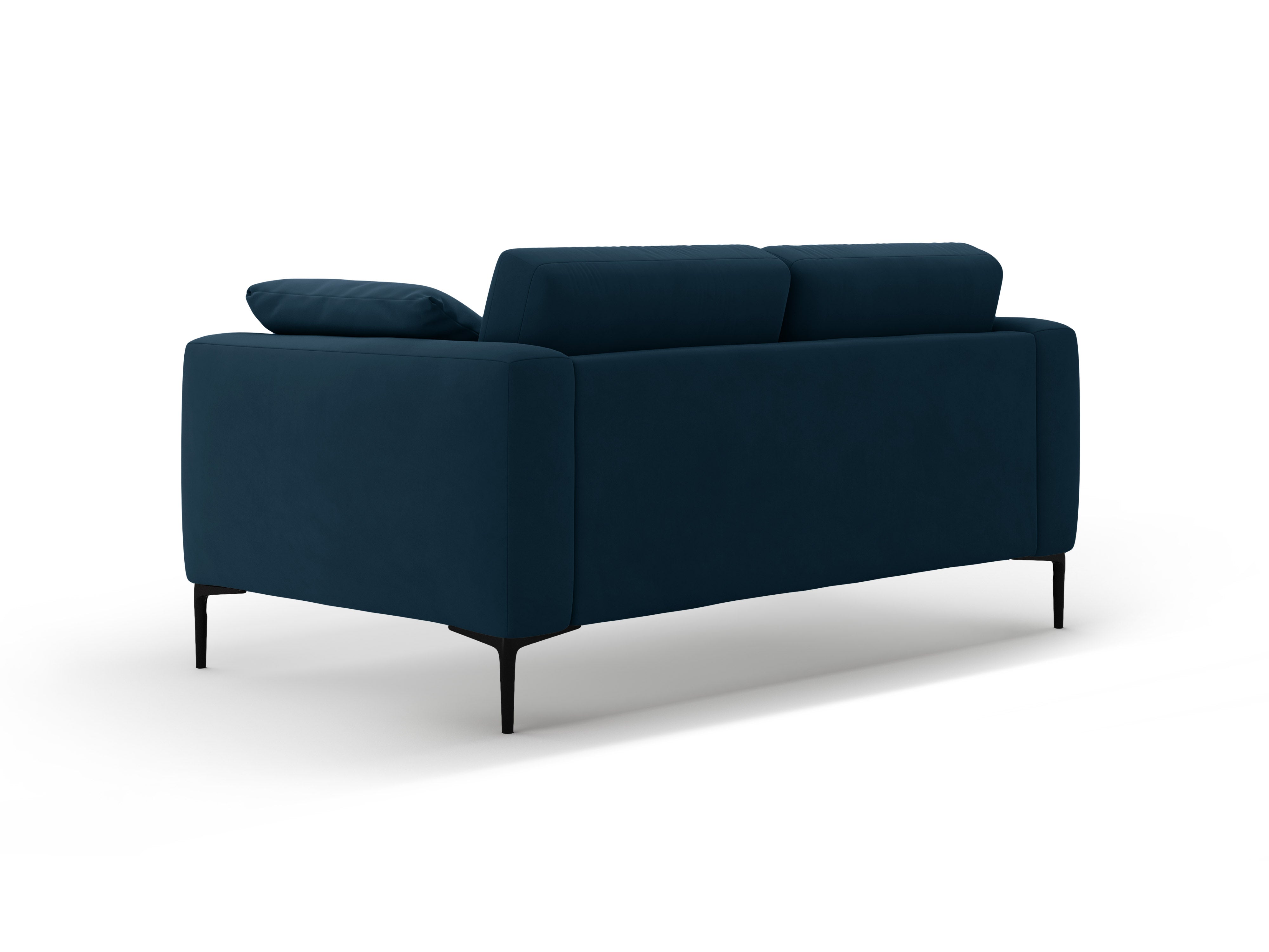 Sofa van fluweel voor 2 personen BEMY koninklijk blauw
