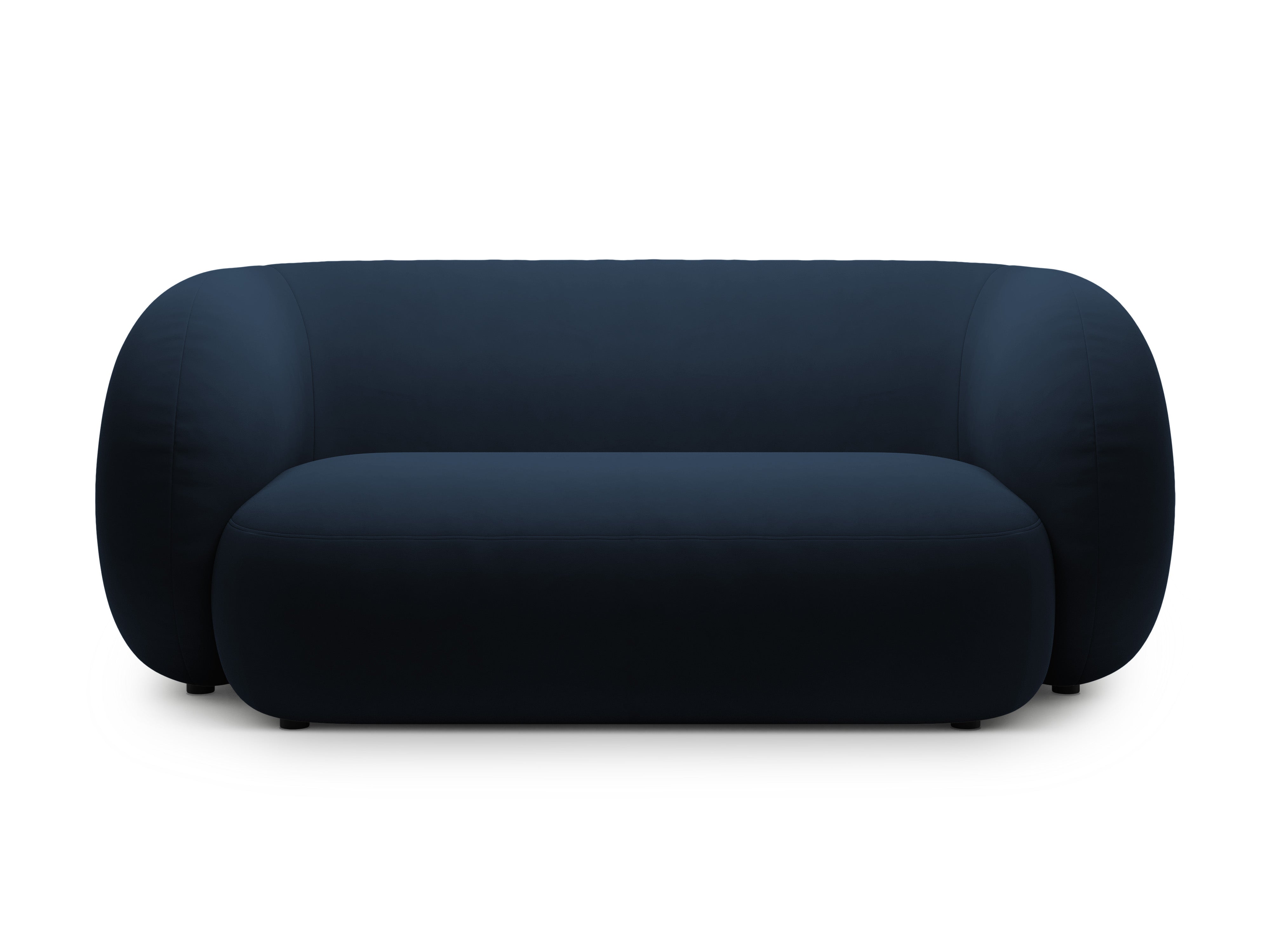 Sofa van fluweel voor 2 personen KATE koninklijk blauw