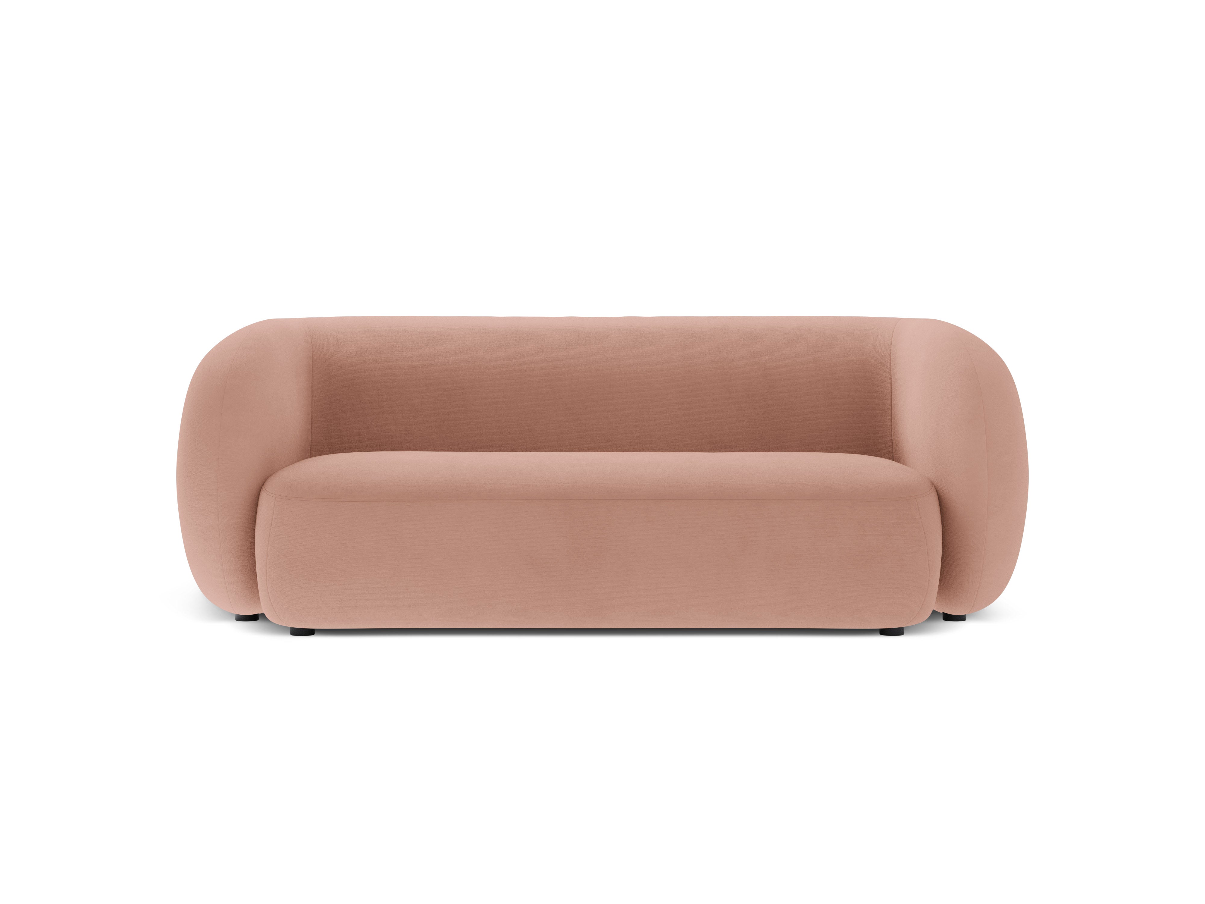 Velvet 2-Seater Sofa KATE Light Pink