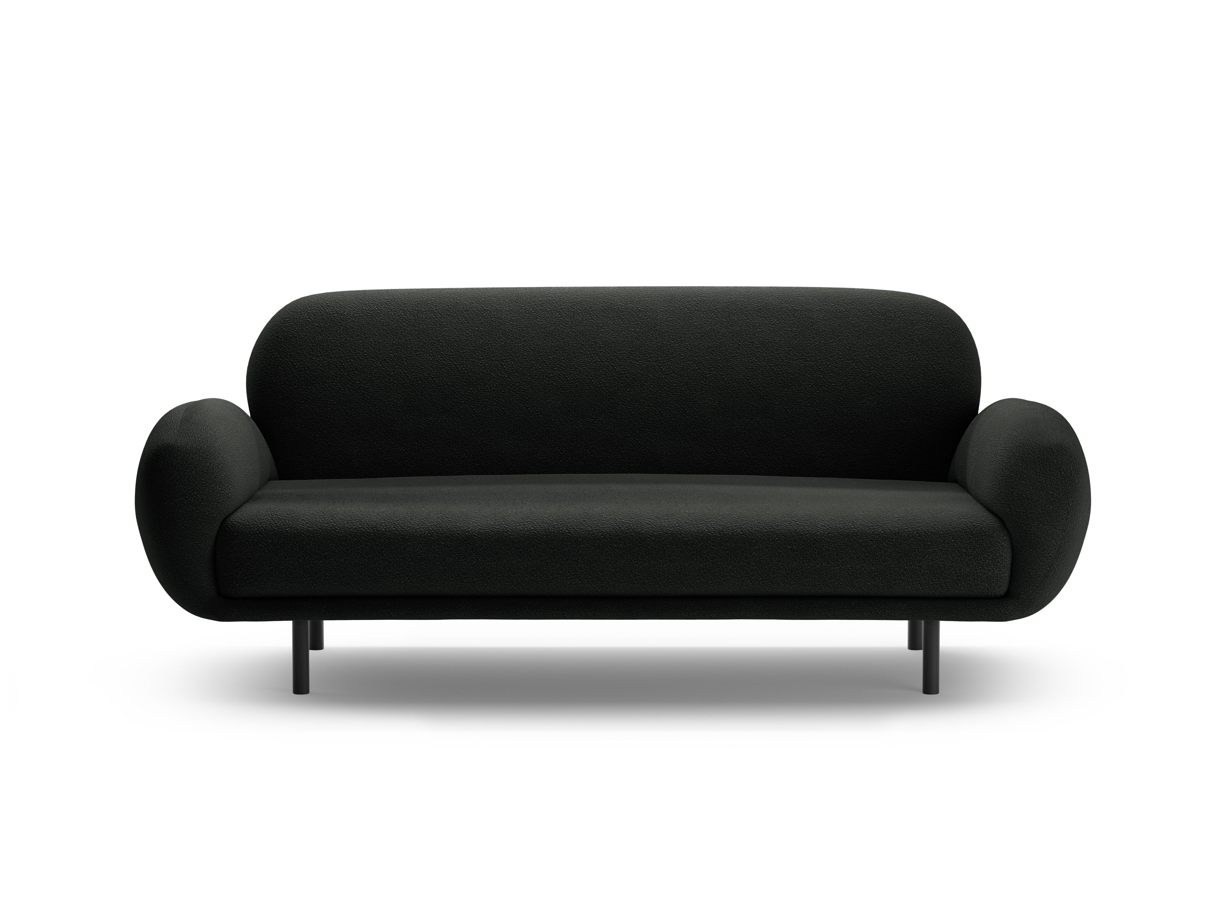 Sofa 2,5-zits POPPY zwart boucle