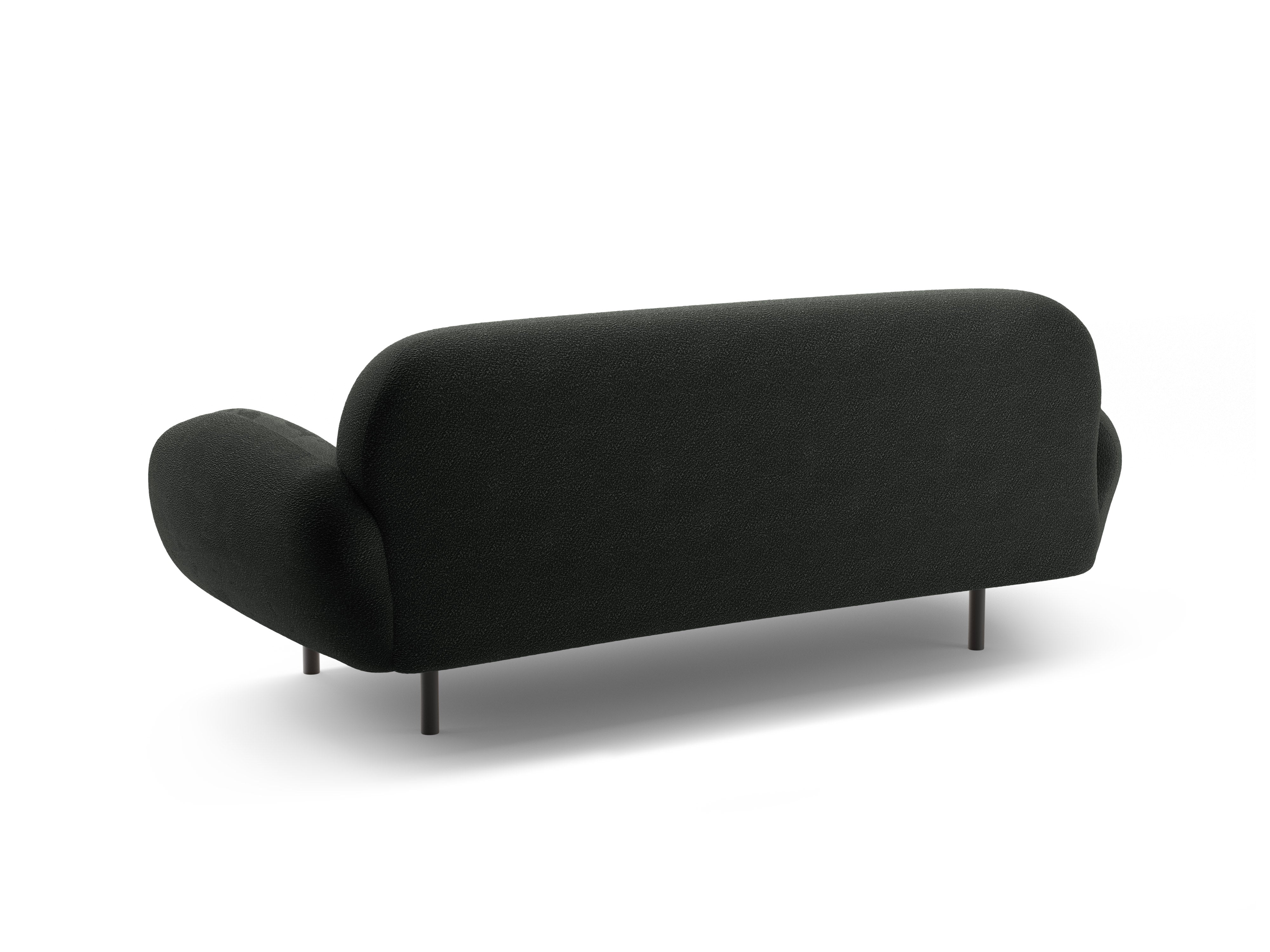 Sofa 2,5-zits POPPY zwart boucle