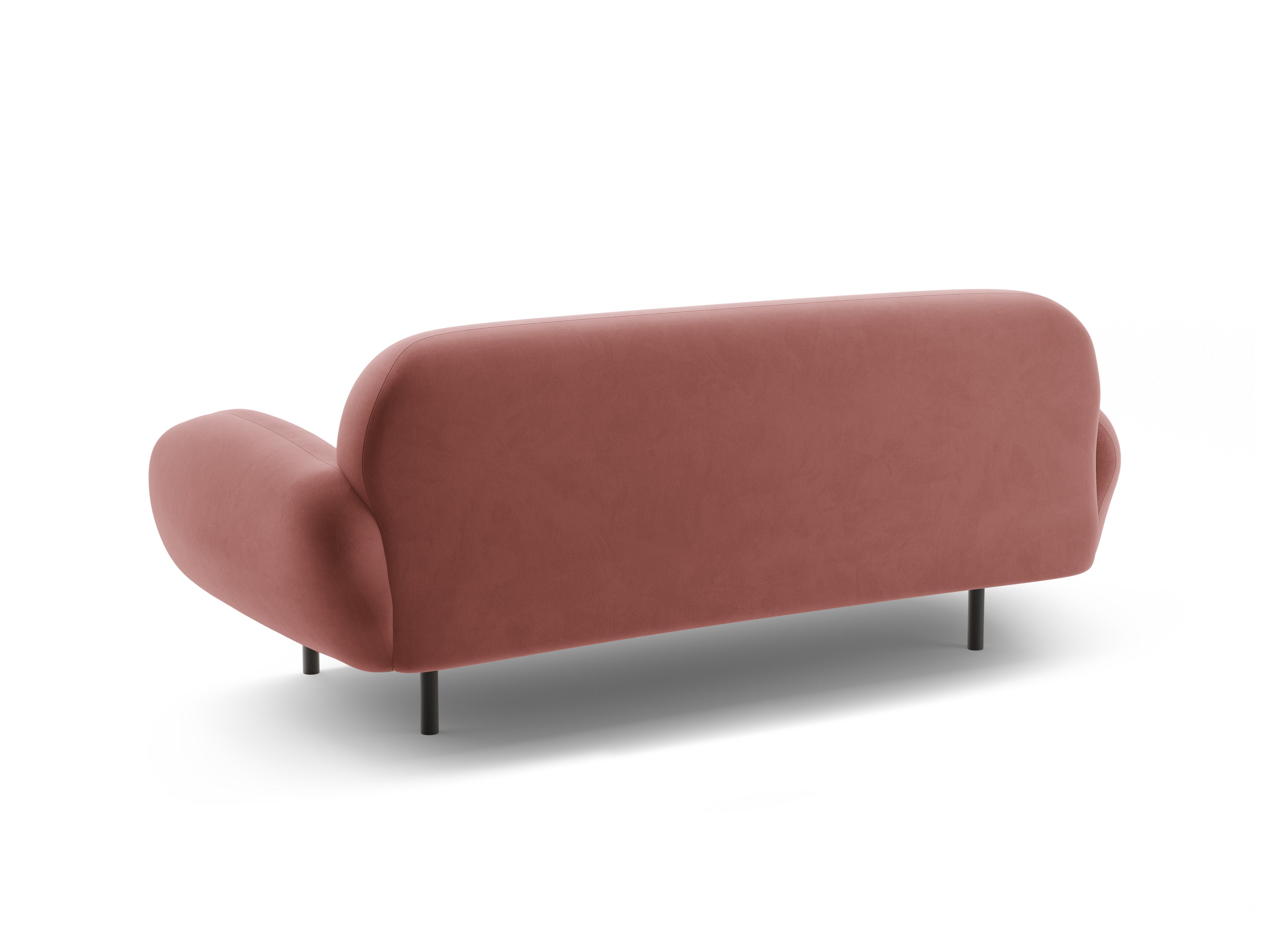 Velvet sofa 2.5-seater POPPY dusty pink