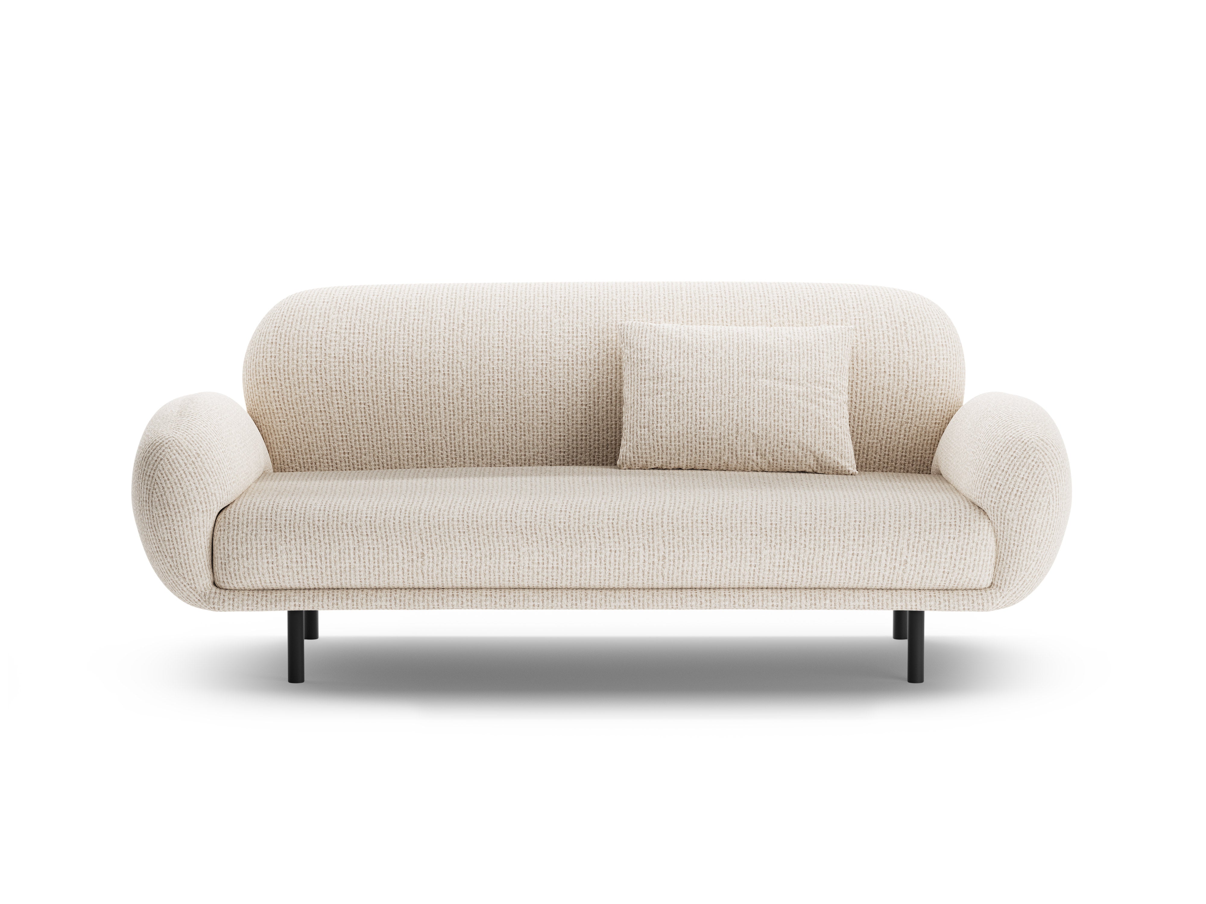 2.5-seater Sofa POPPY light beige chenille