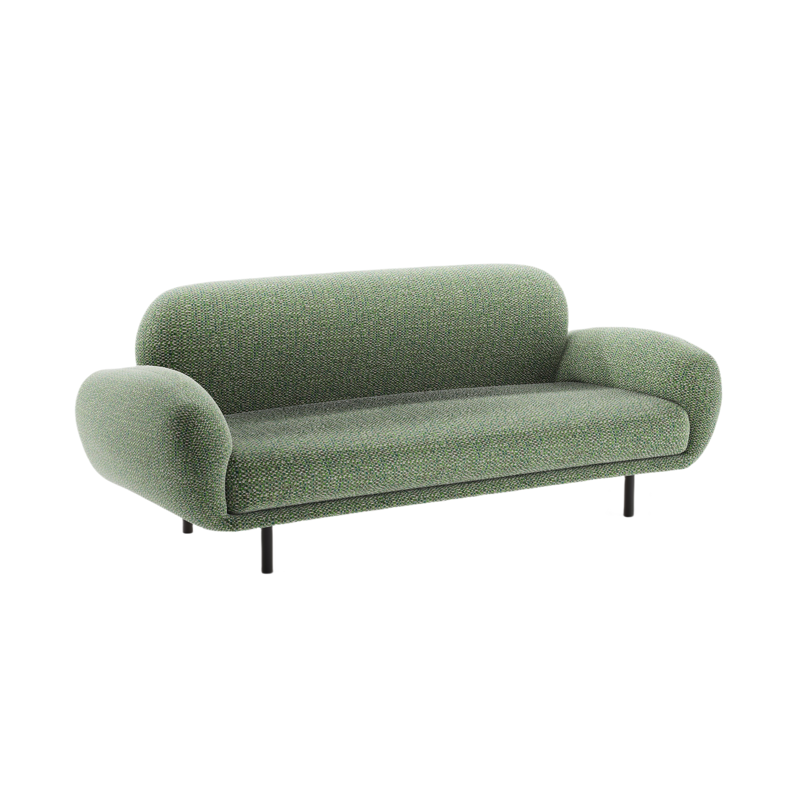 2.5-seater Sofa POPPY green chenille
