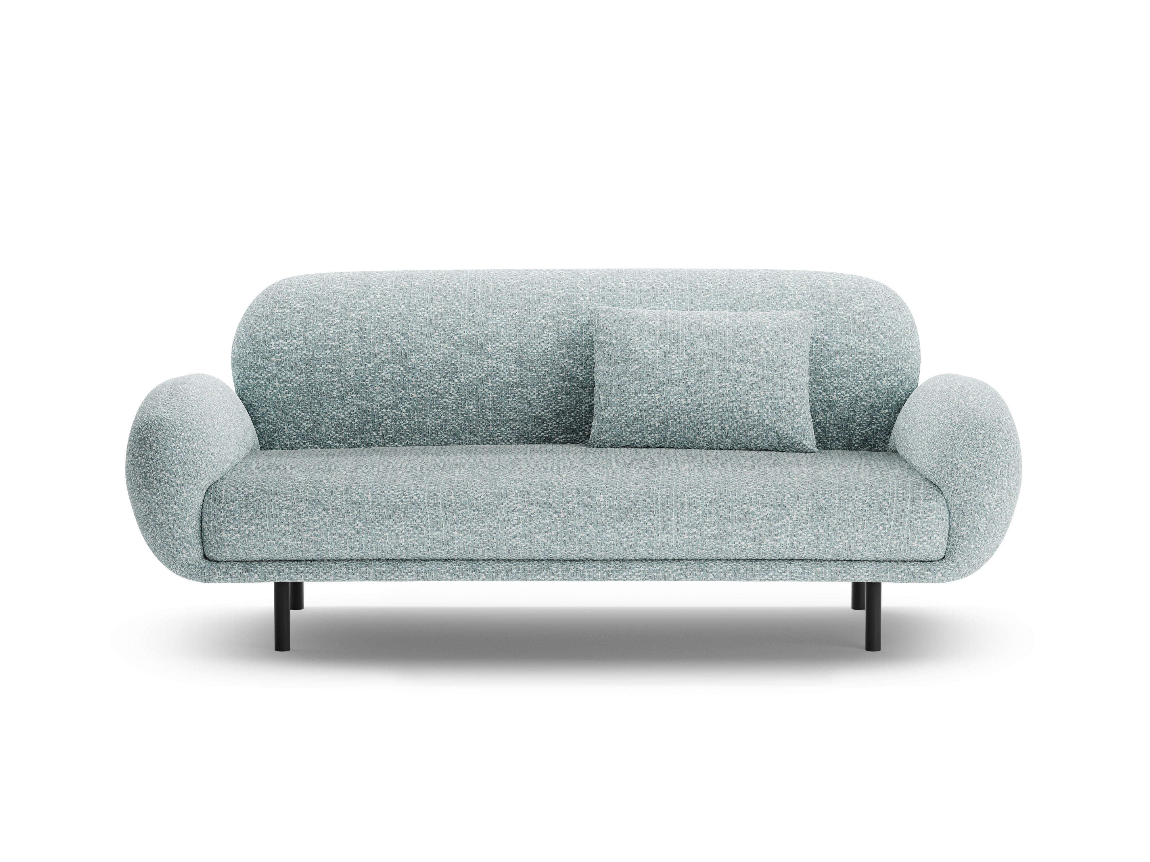 Sofa 2,5-zits POPPY gedempt blauw chenille