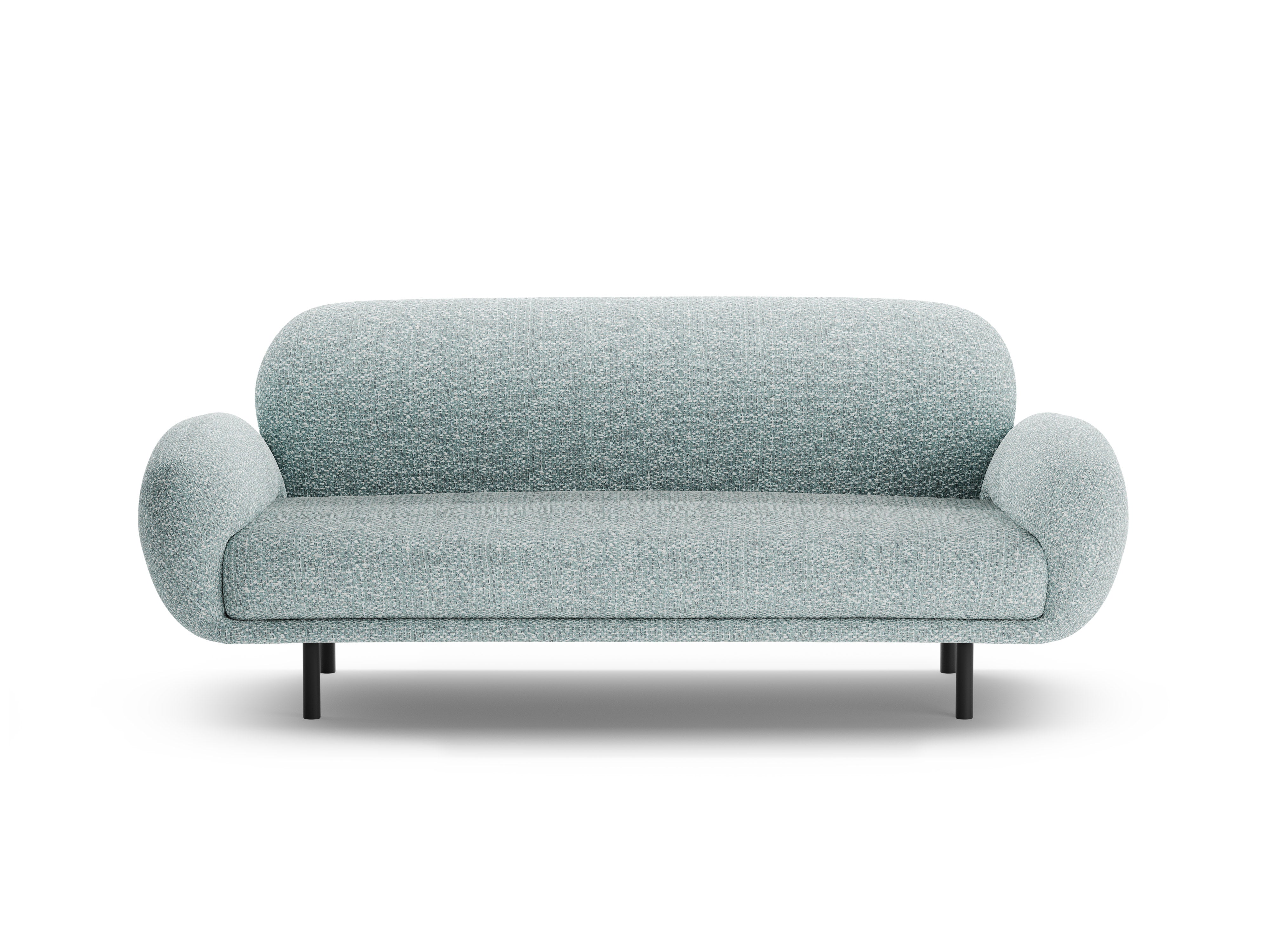 Sofa 2,5-zits POPPY gedempt blauw chenille