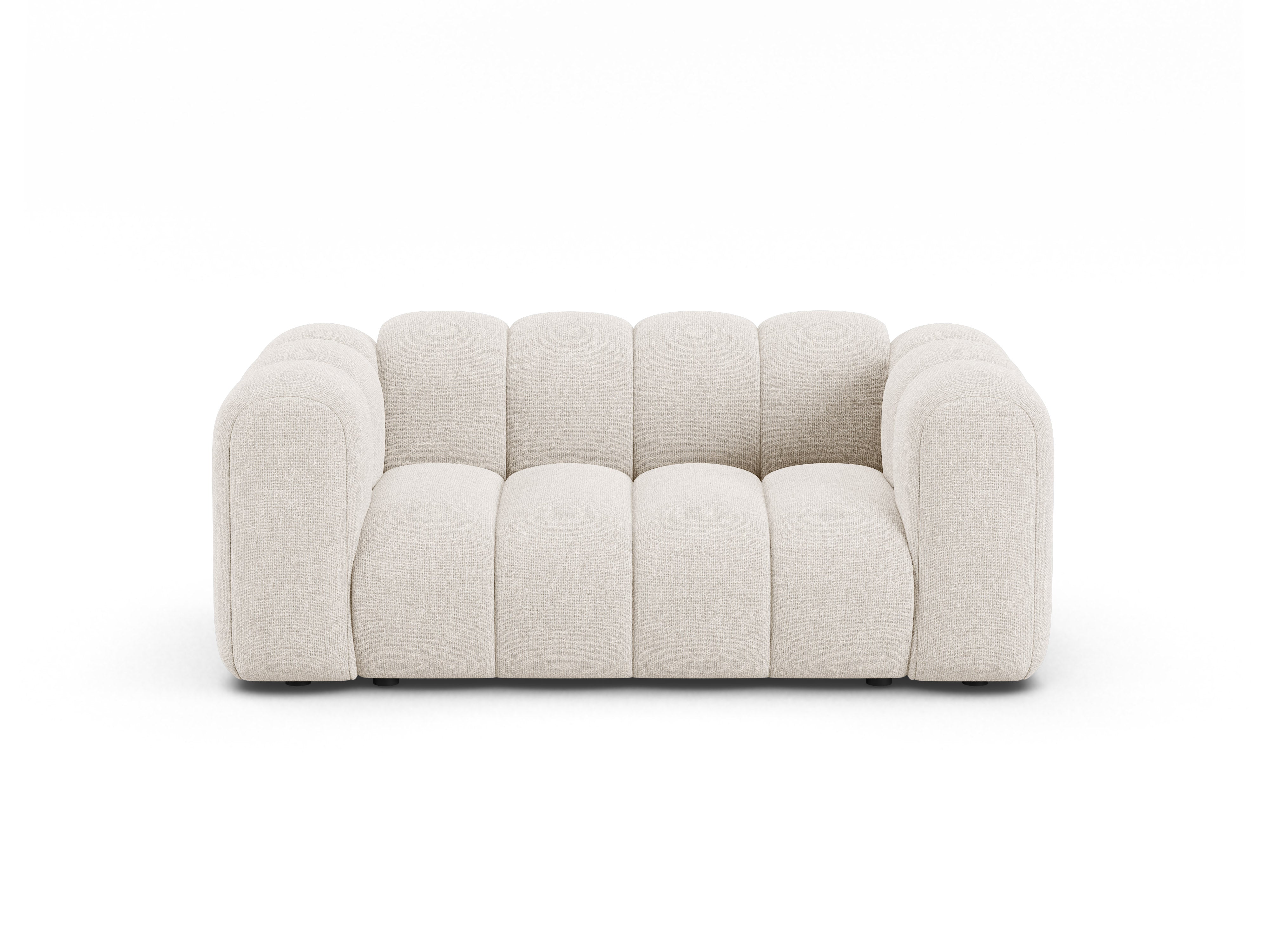 Sofa 2-sitzig LUPINE hellbeige Chenille