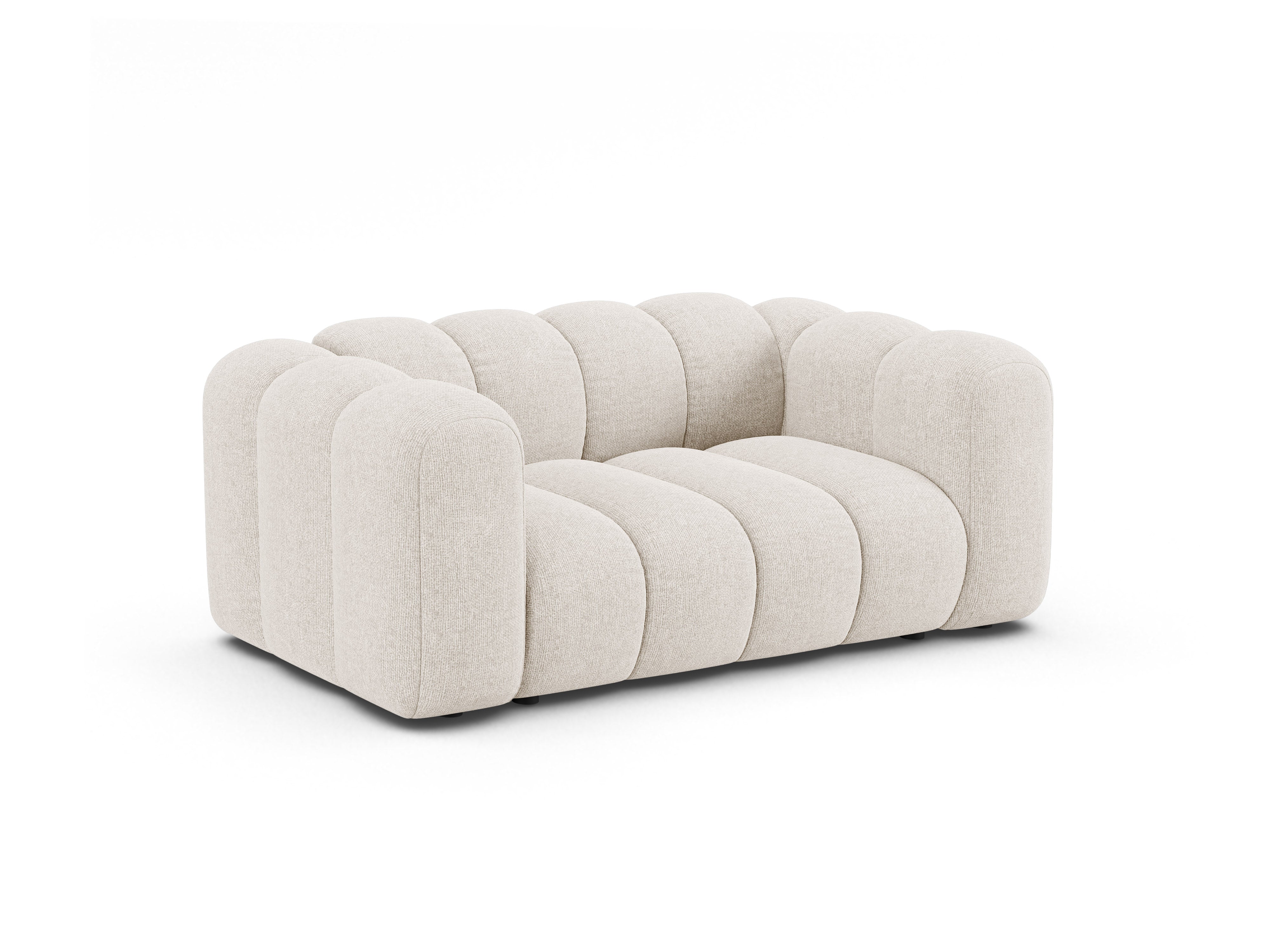 Sofa 2-sitzig LUPINE hellbeige Chenille