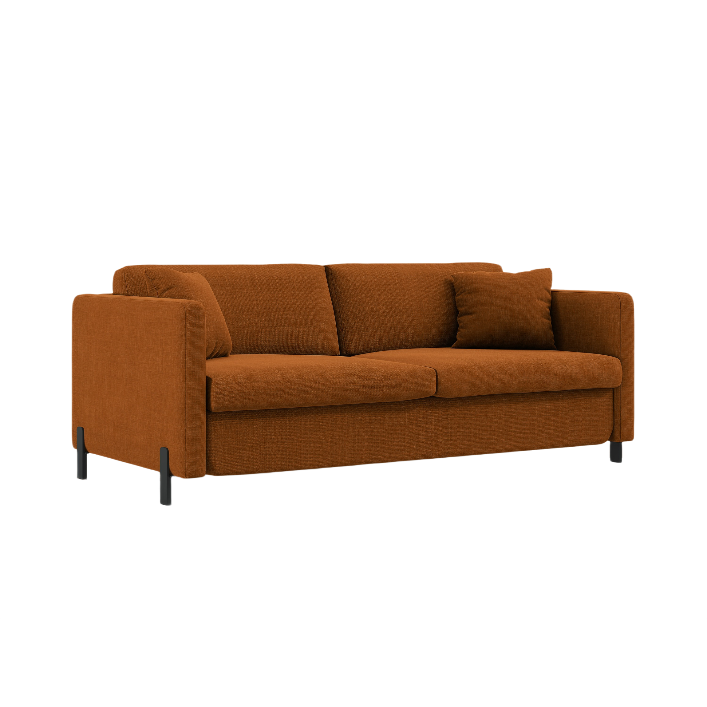 3-seater sofa with sleeping function GLORIA brick chenille